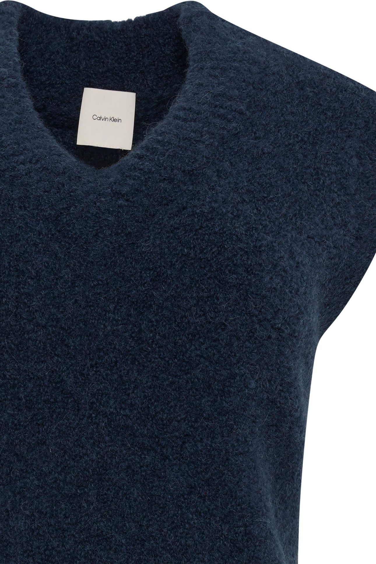 OVERSIZED BOUCLE VEST DARK SAPPHIRE 4