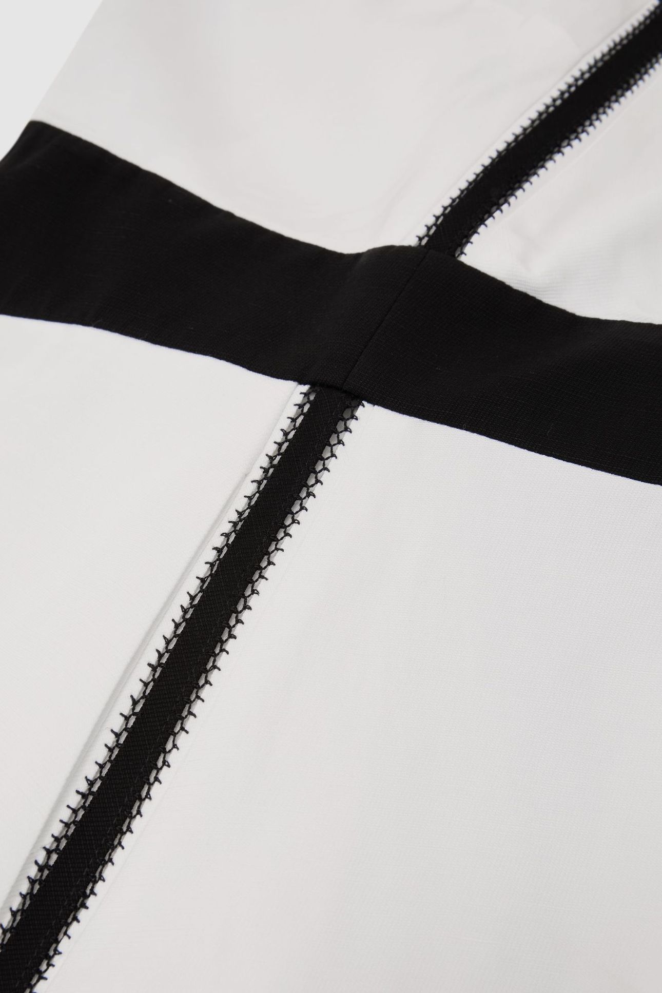 CONTRAST TRIM MIDI DRESS IVORY/BLACK 6
