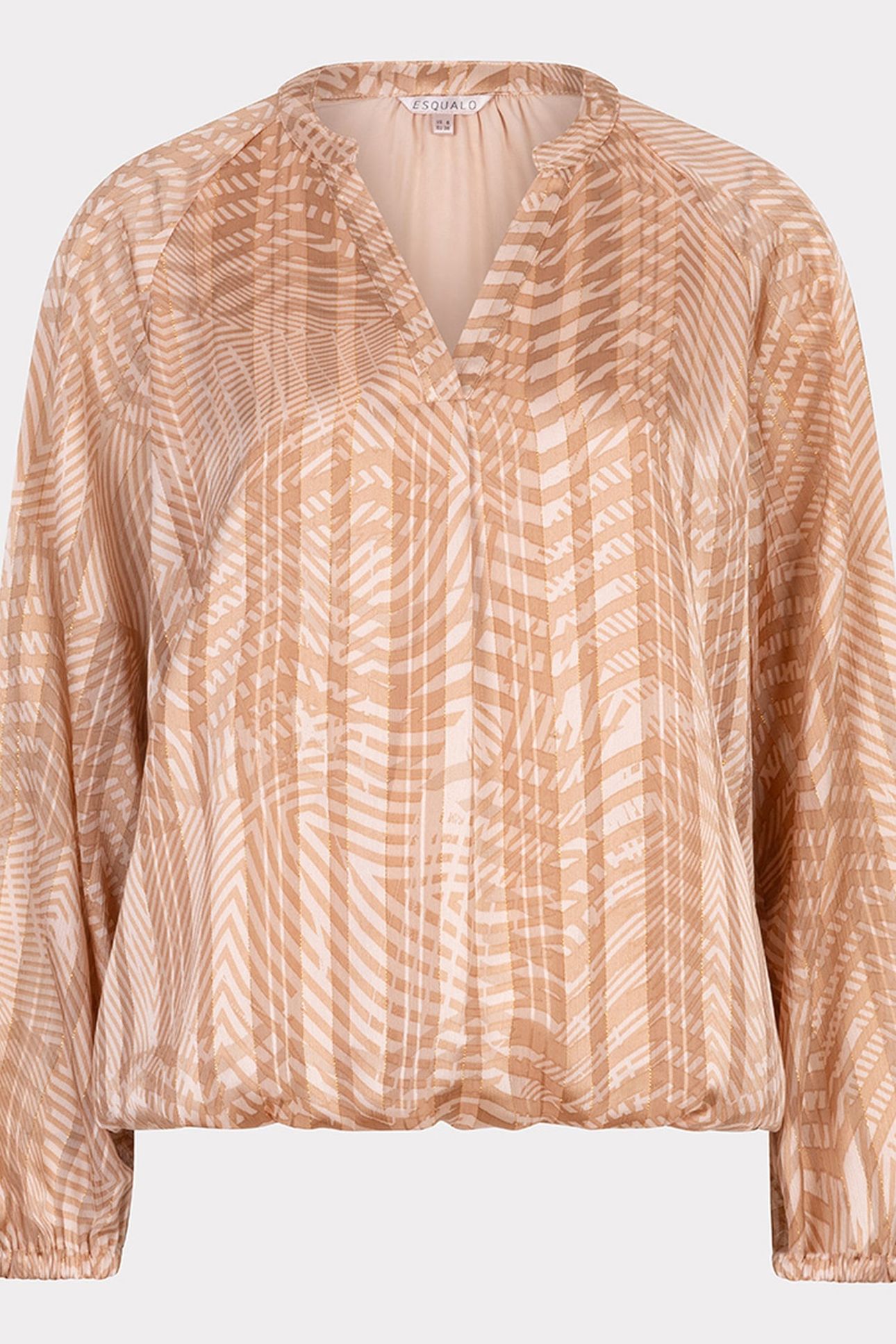 BLOUSE BALLOON SLVE PEACEFUL PRINT 4