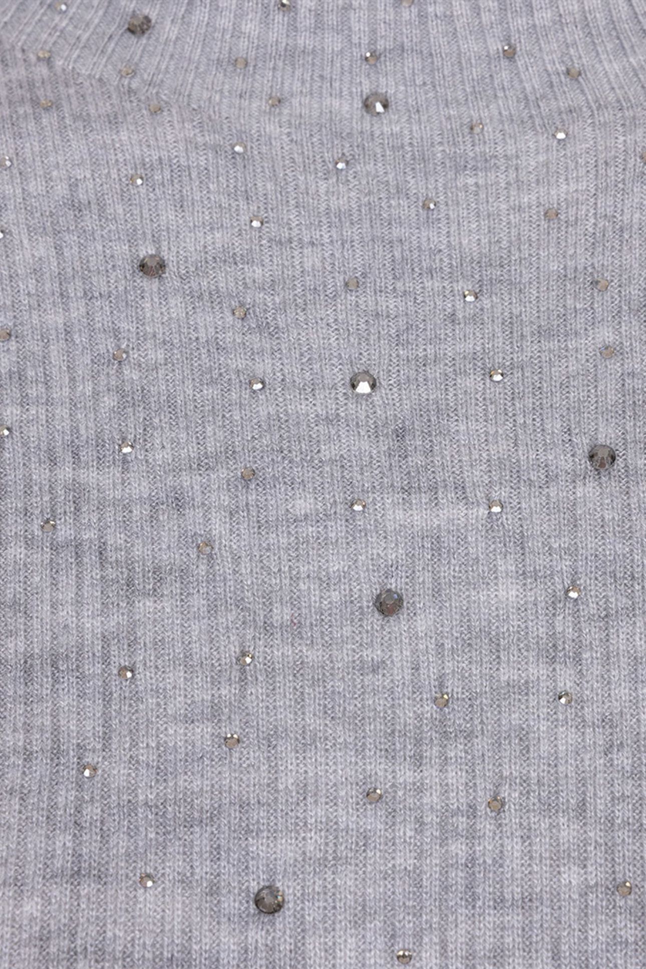 TOP RIB S/SLVE STUDS LIGHT GREY MELANGE 6
