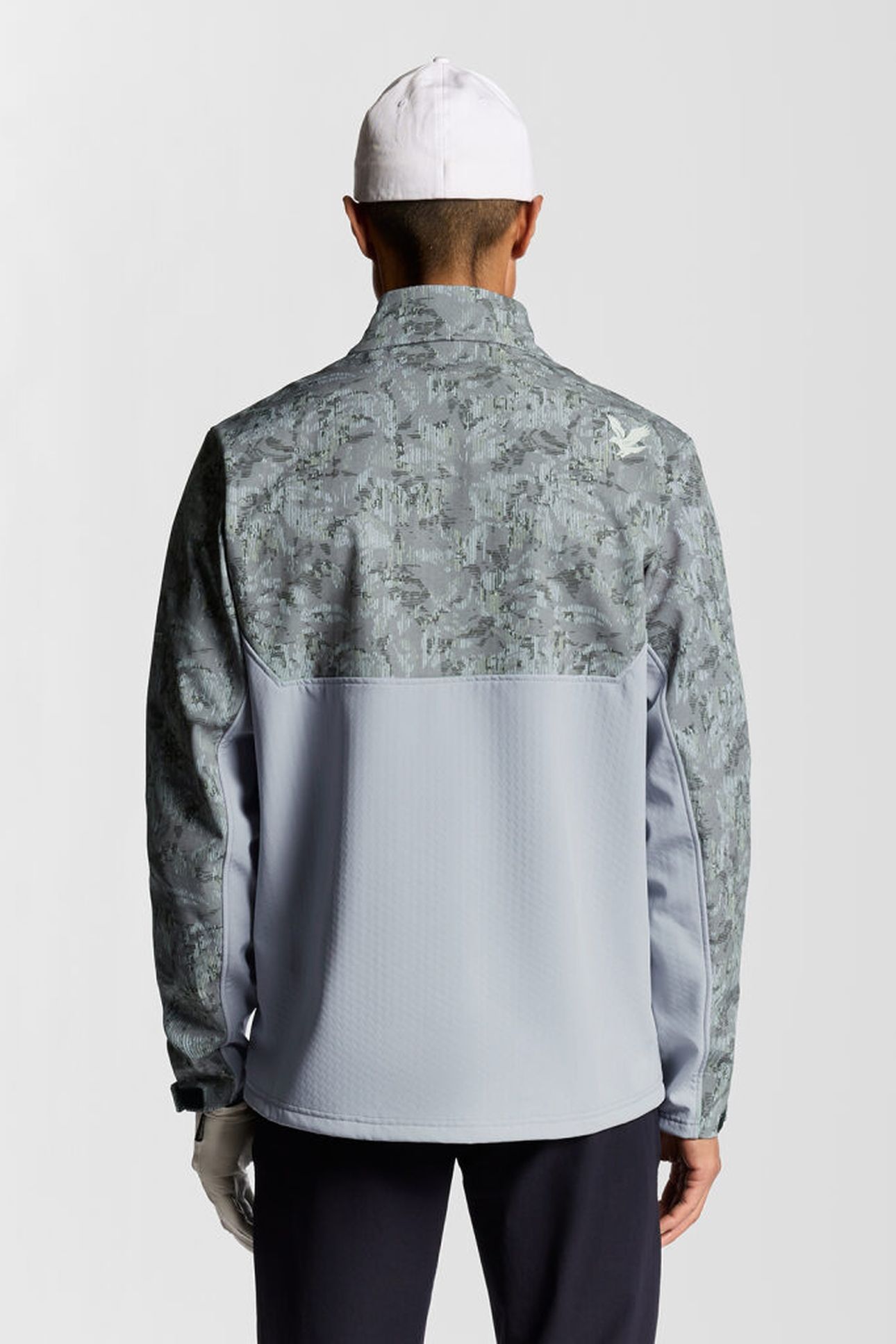 GOLF PRINTED HALF ZIP WINDJAMMER JACKET TRUE IRON/JET BLACK 2