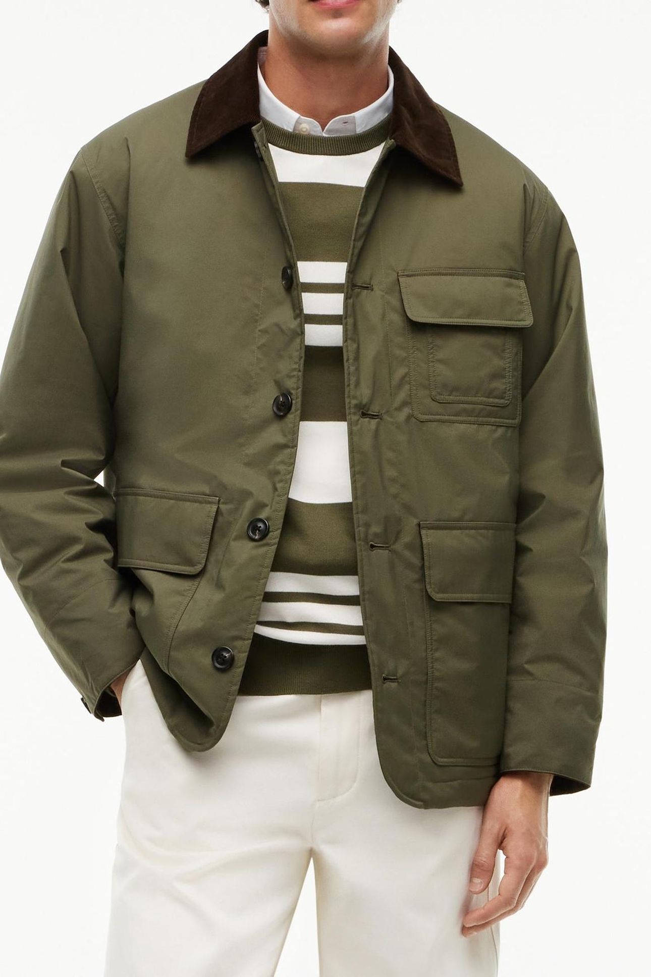 SURPLUS PADDED BARN JACKET GREEN 1