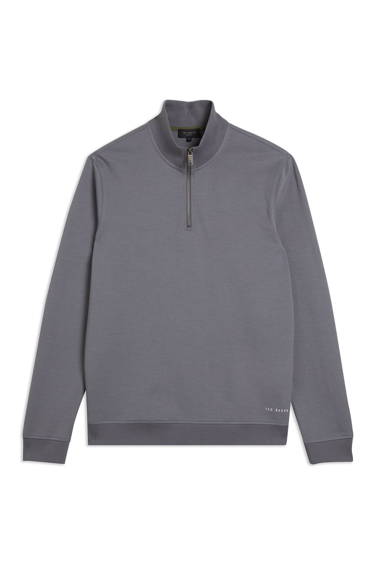 ANTRAM LS HALF ZIP FUNNEL NECK CHARCOAL 3