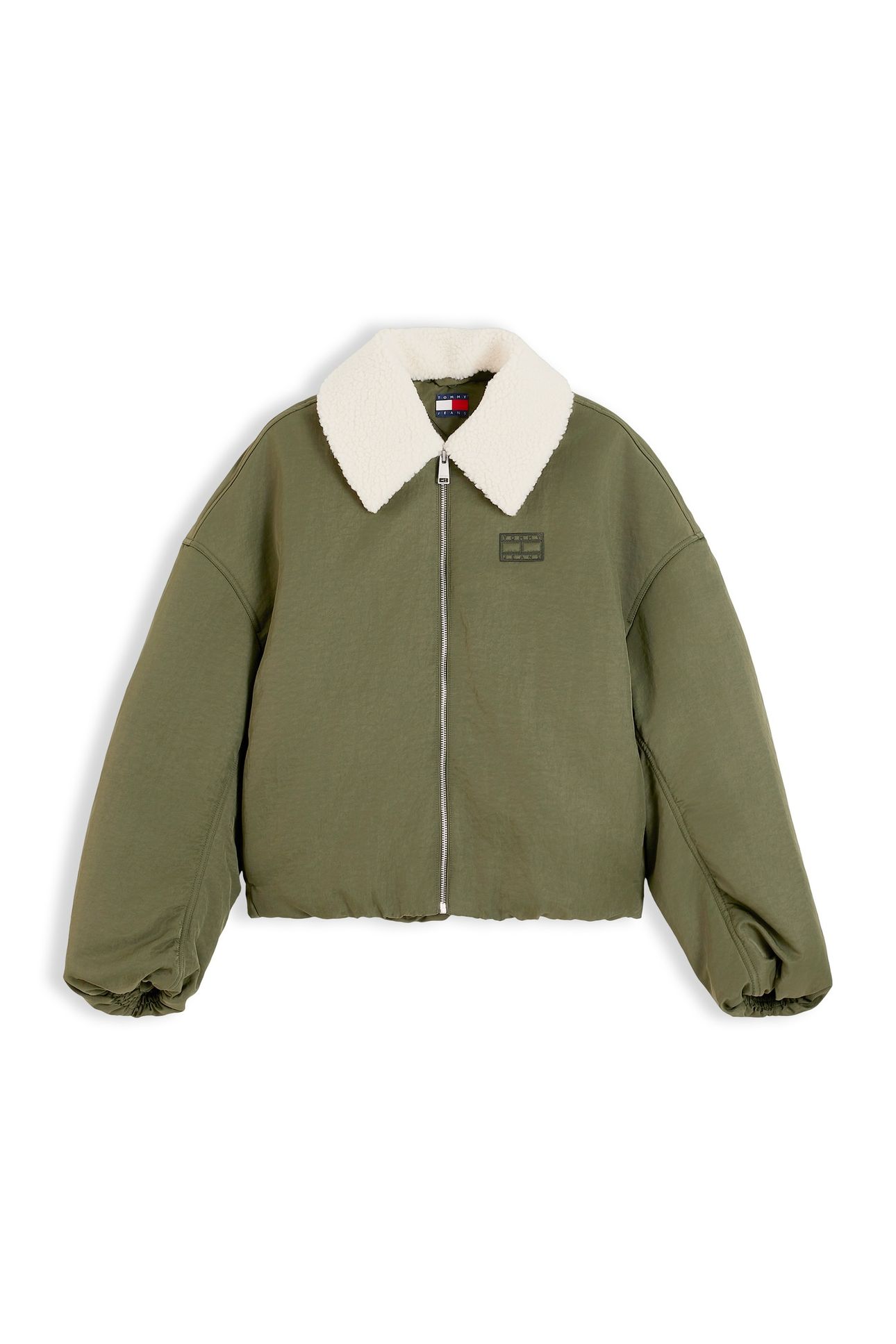 FUR COLLAR UTILITY JACKET GREEN 4