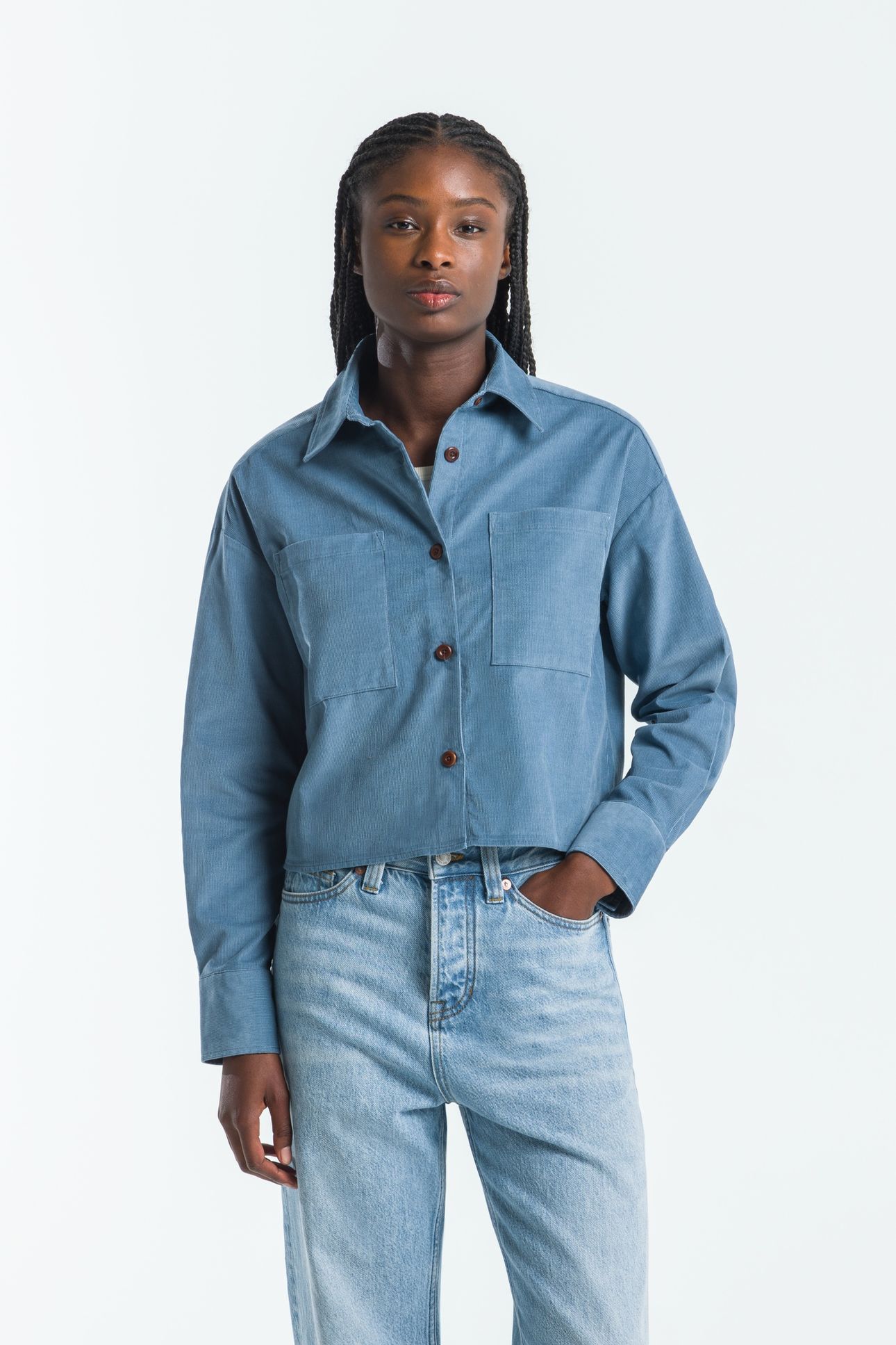 QUINN SHIRT LONGSLEEVE CORONET BLUE 1