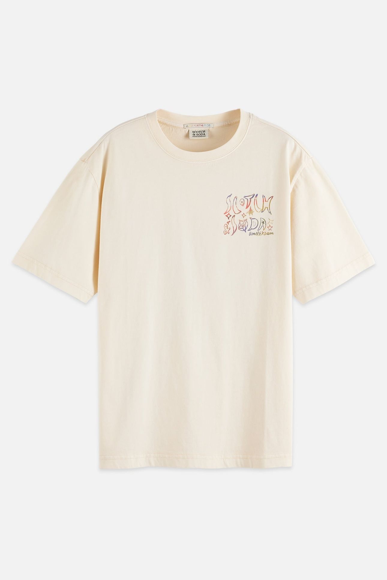 WASHED ARTWORK LOOSE T-SHIRT EGGNOG 4