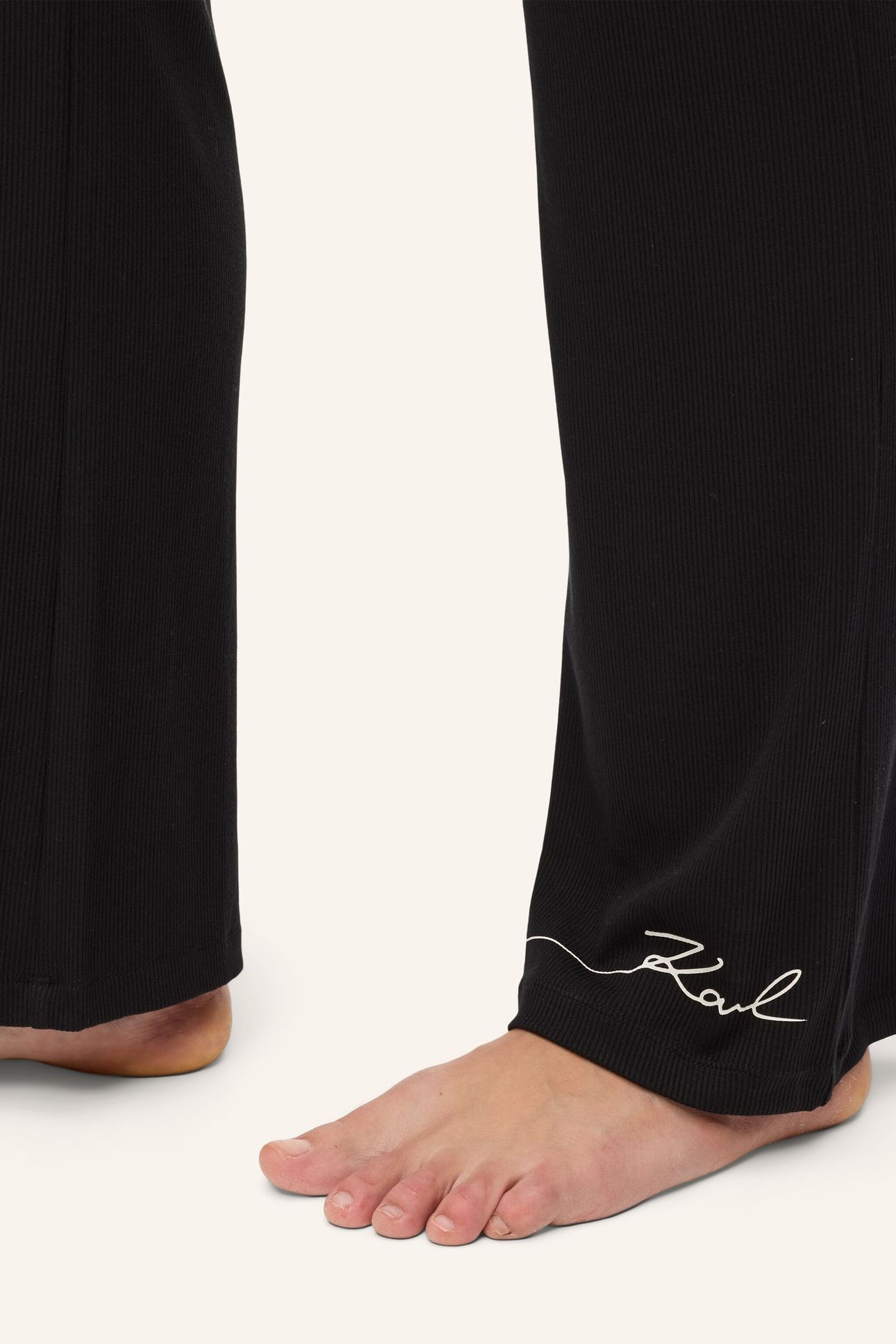 SIGNATURE LOUNGE FLARE PANTS BLACK 6
