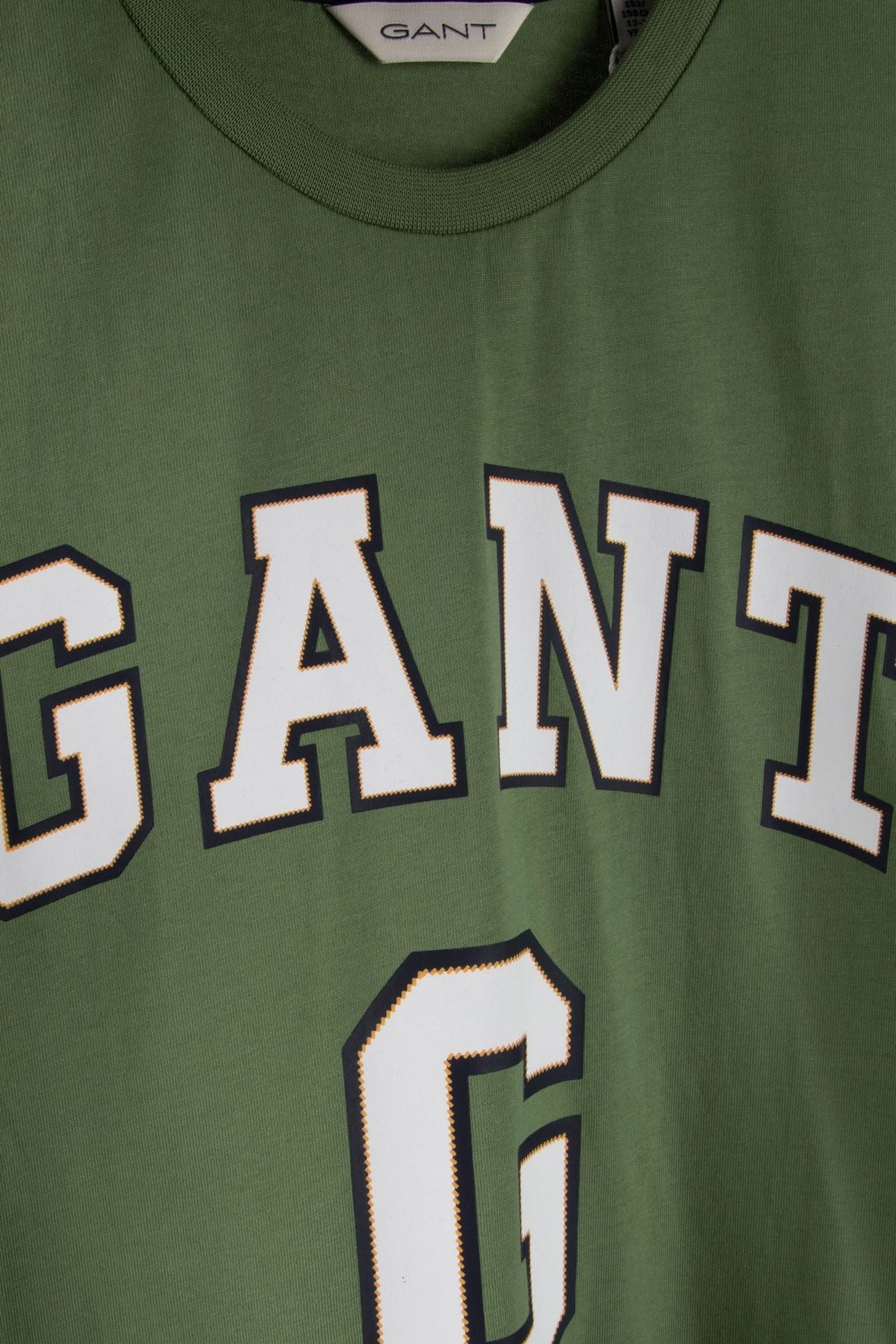 TEEN BOYS LARGE GANT GRAPHIC SS T-SHIRT HERB GREEN 4