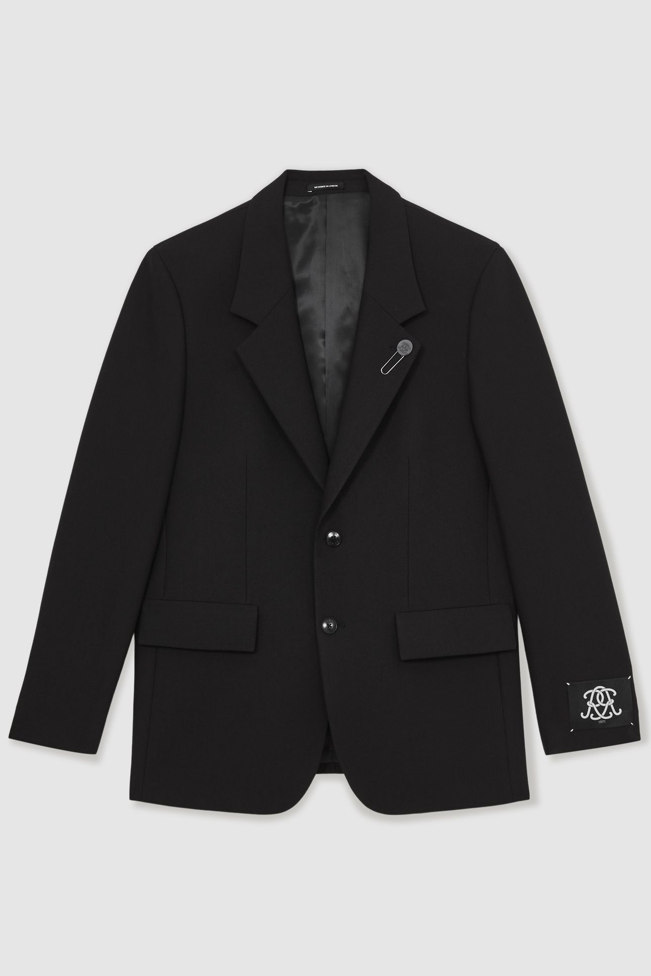 SB 2B NOTCH OVERSIZED BLAZER BLACK 5