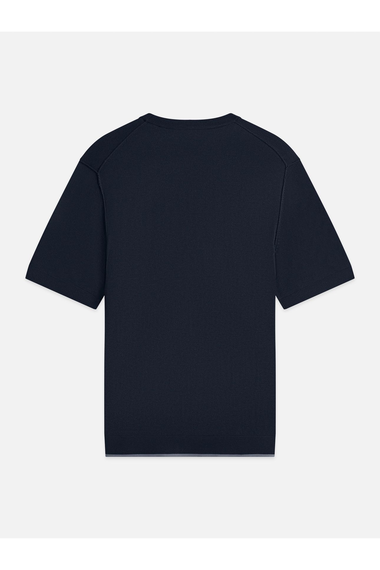 KNITTED RELAXED-FIT T-SHIRT NAVY 5