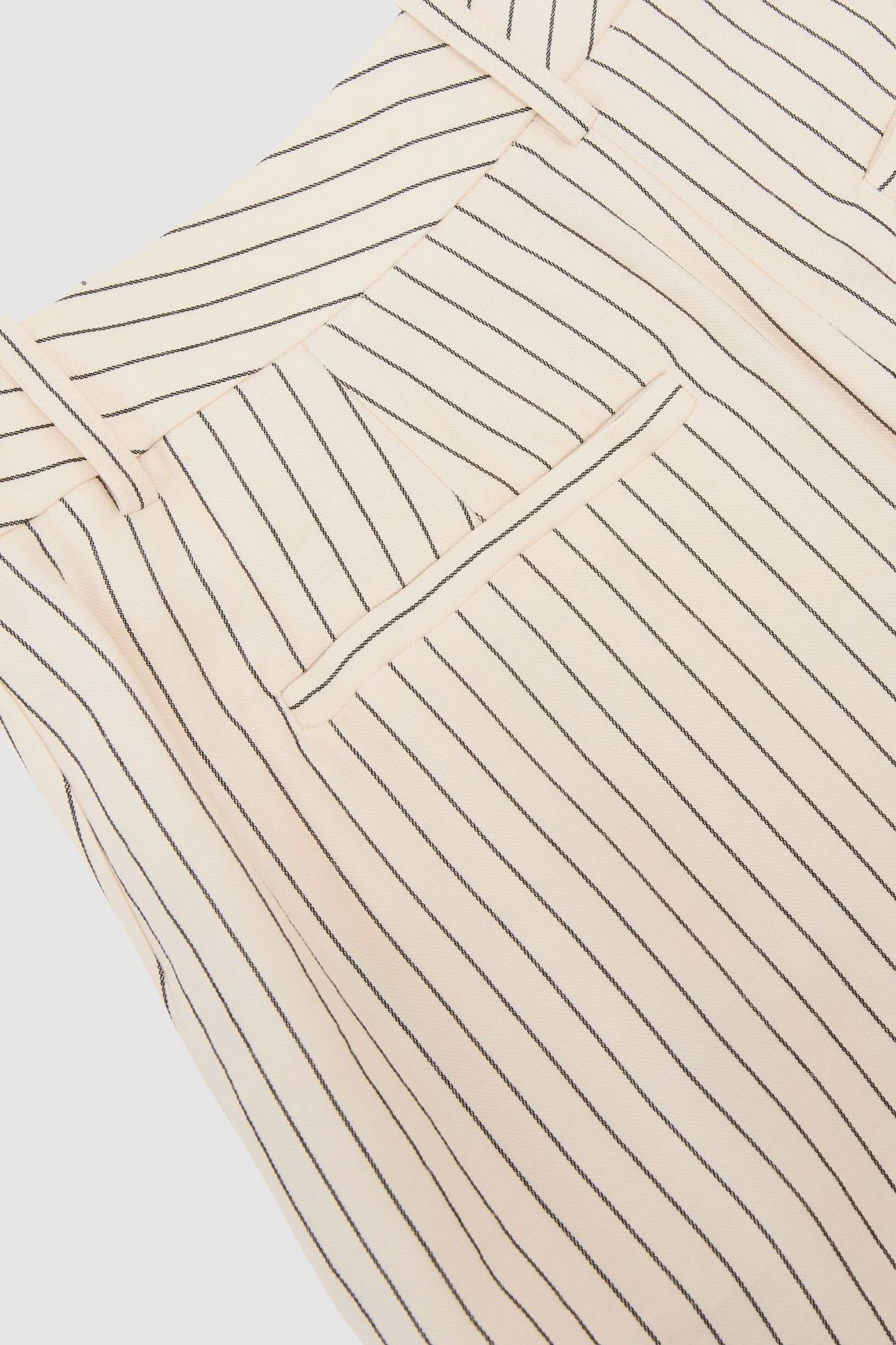 PINSTRIPE WIDE LEG TROUSER CREAM/BLACK 7