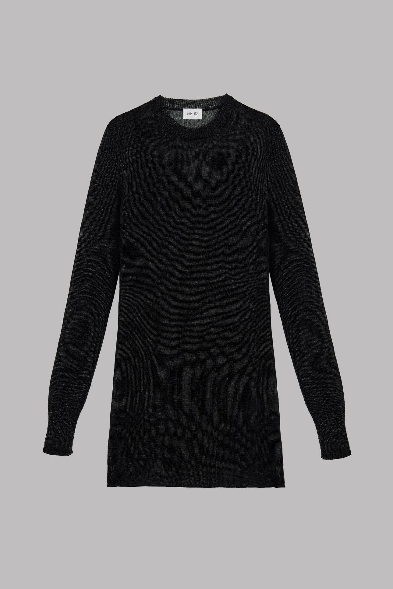 THE BLACK METALLIC KNIT DRESS 3