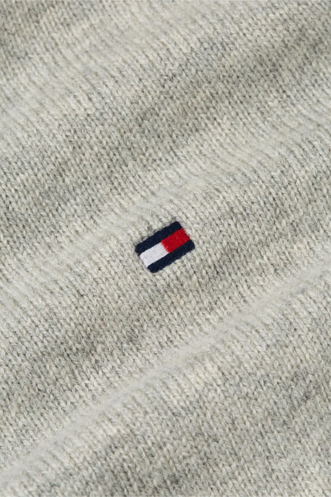 LAMBSWOOL ZIP MOCK LIGHT GREY HEATHER 4