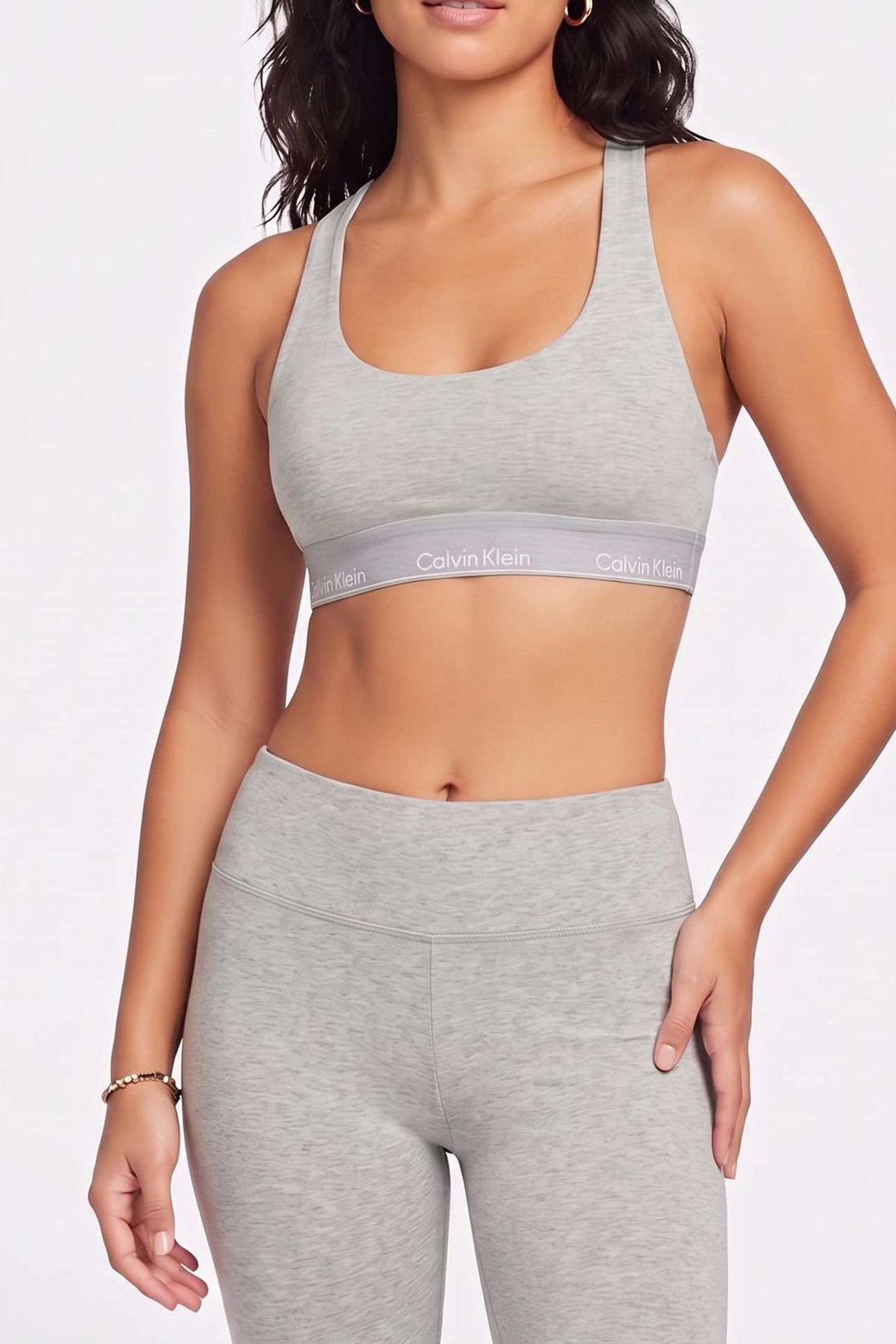 SPORTS BRA MEDIUM SUPPORT GREY HEATHER 1