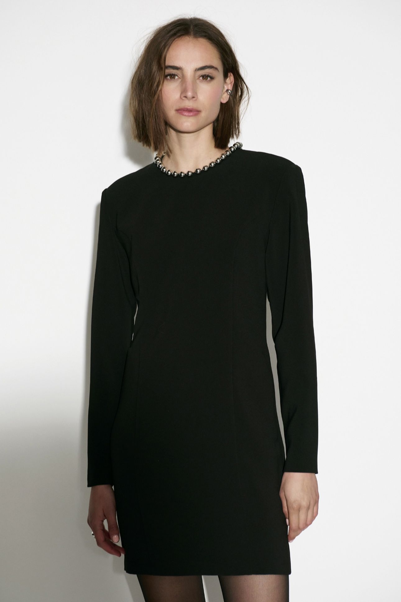 VEON BEAD DRESS RAVEN 1