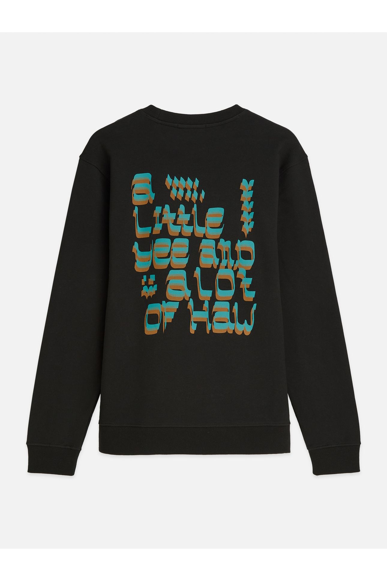 FRONT AND BACK ARTWORK REGULARFIT SWEATSHIRT BLACK 5