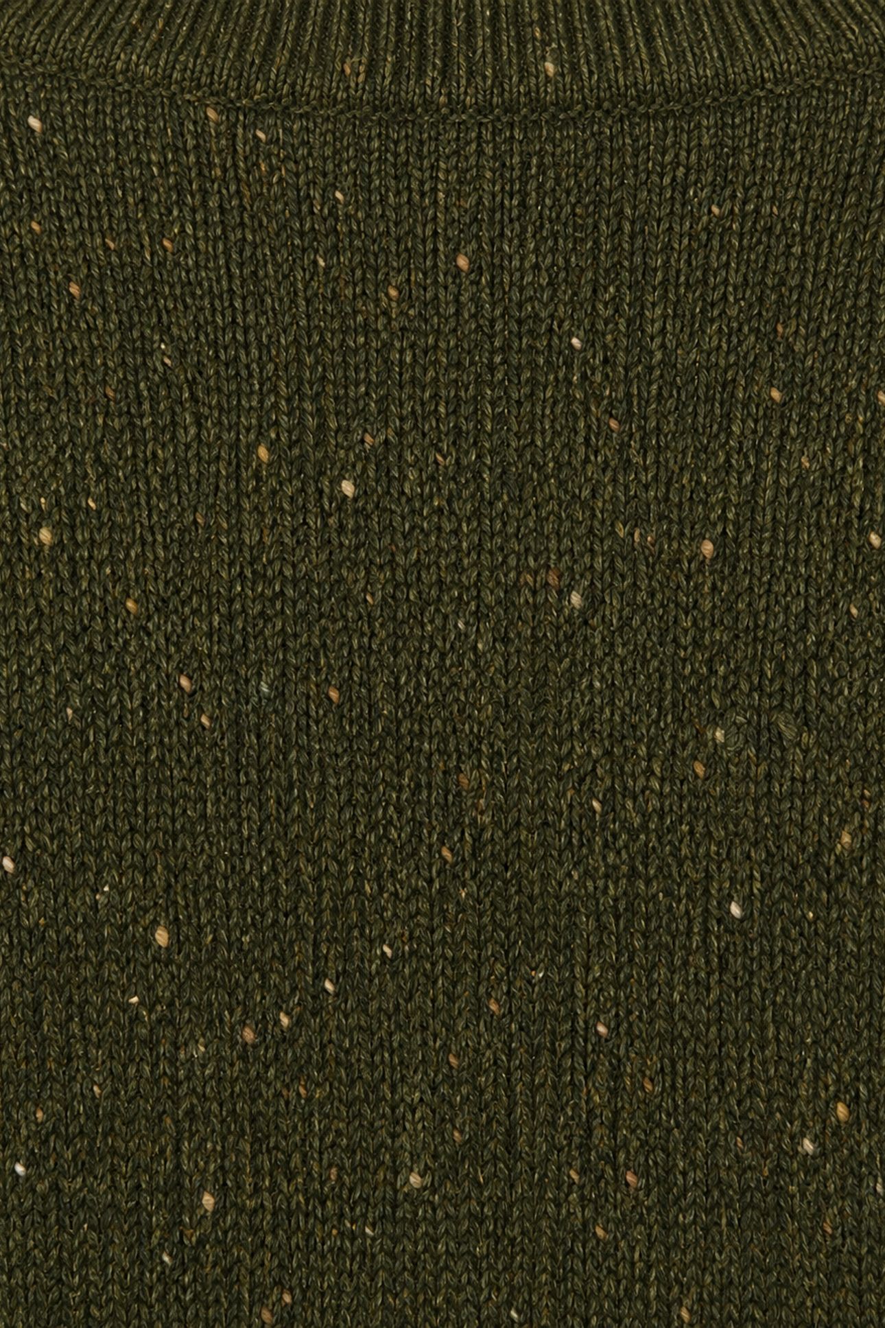 ZIP MOCK FISHERMANS SWEATER DARK OLIVE 3