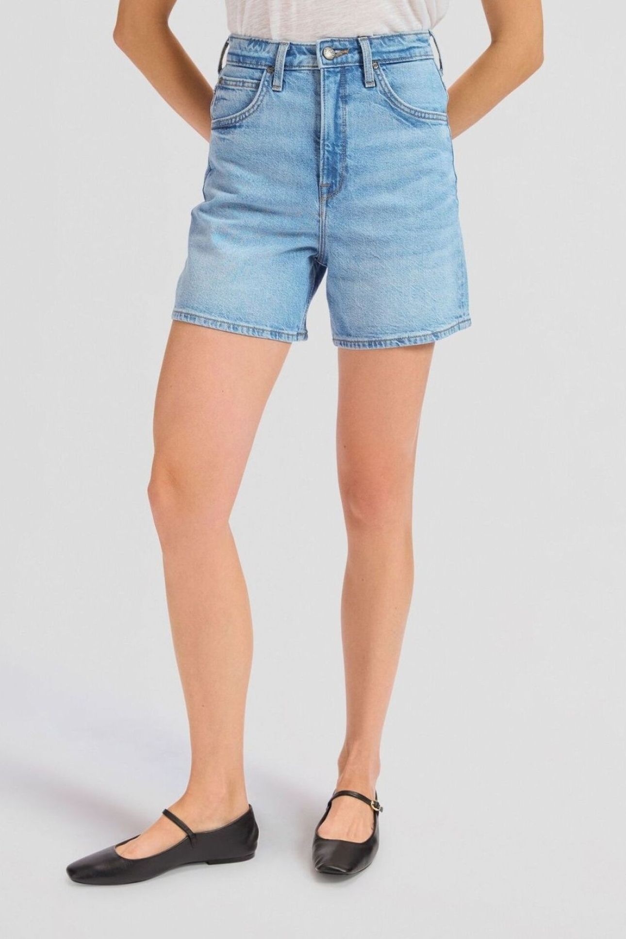 STELLA SHORT ASTER BLUE WIDE LEG DENIM BLUE 1