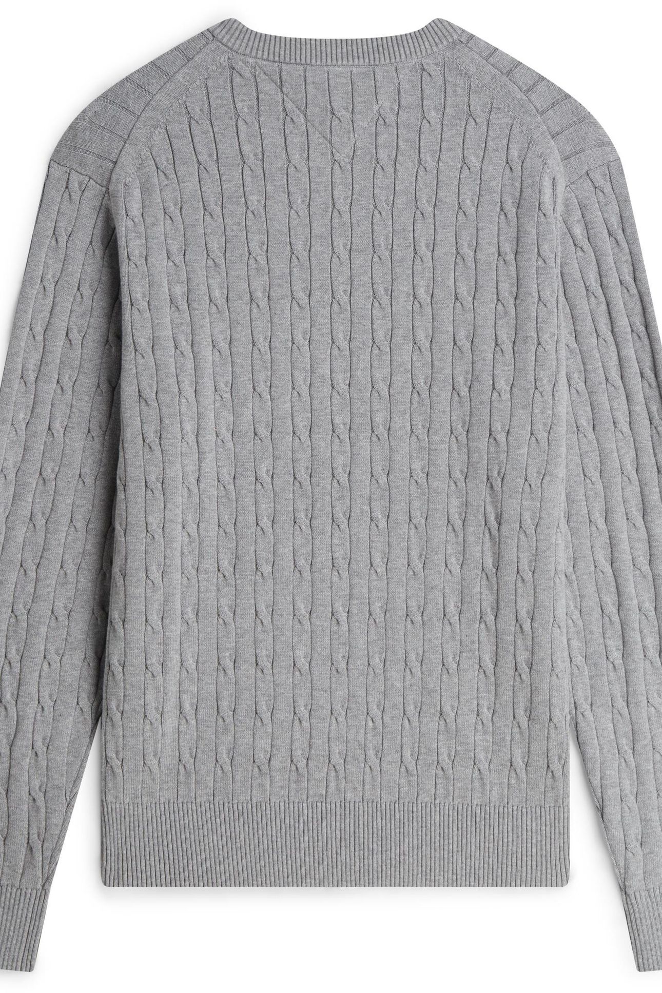 CLASSIC COTTON CABLE MEDIUM GREY HEATHER 9