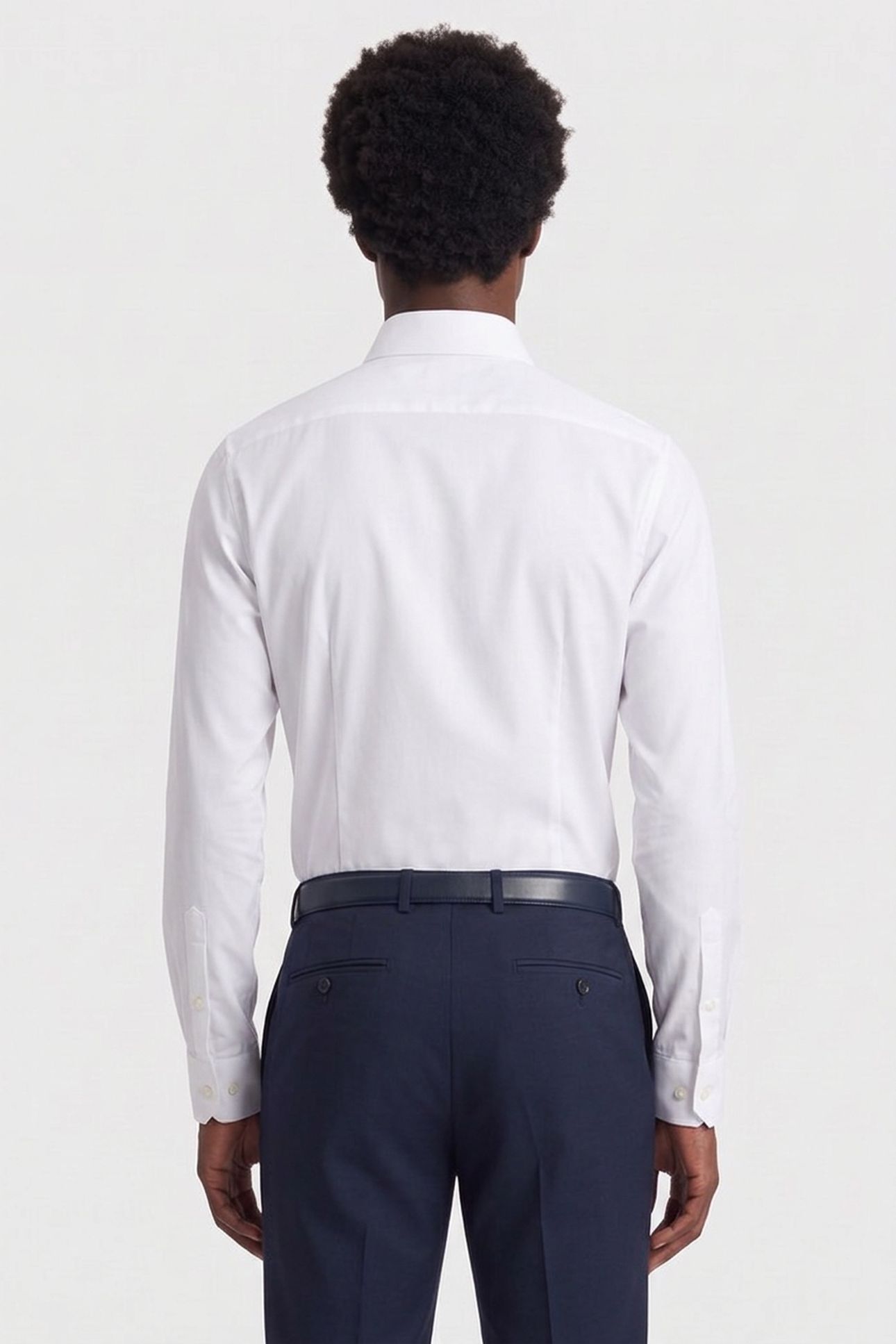 SLIM PERF WOVEN SHIRT WHITE 2