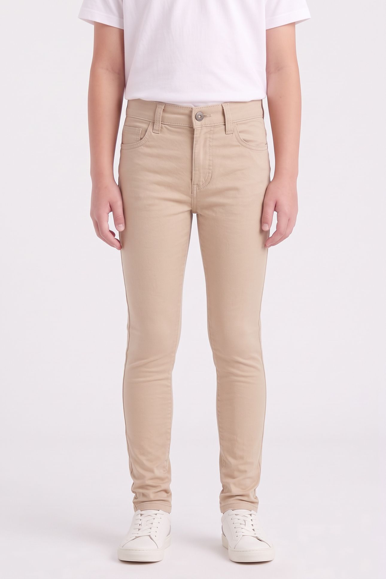 BOYS XX SKINNY CHINO PALE KHAKI 1