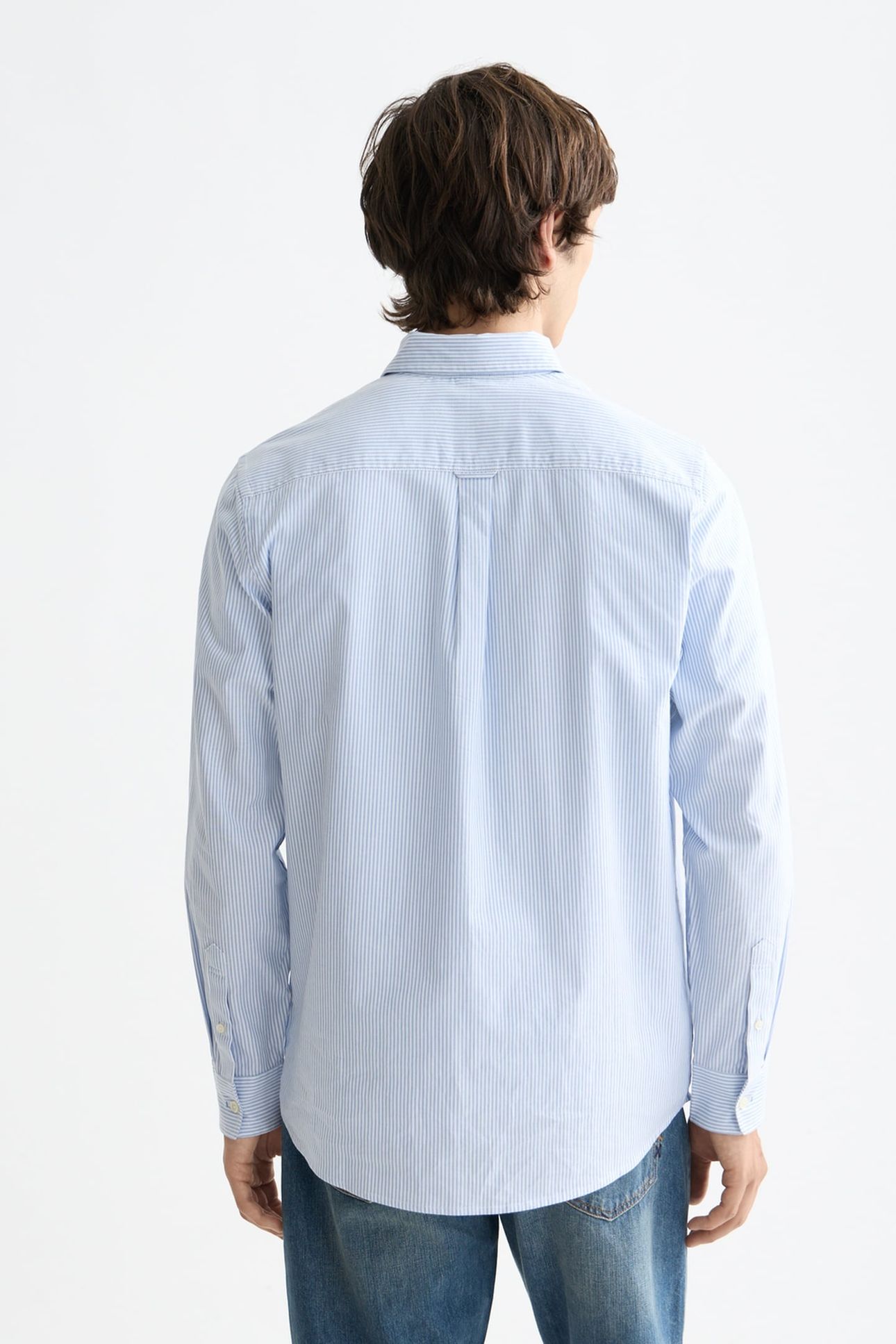 OXFORD STRIPED REGULAR-FIT SHIRT NAVY 2