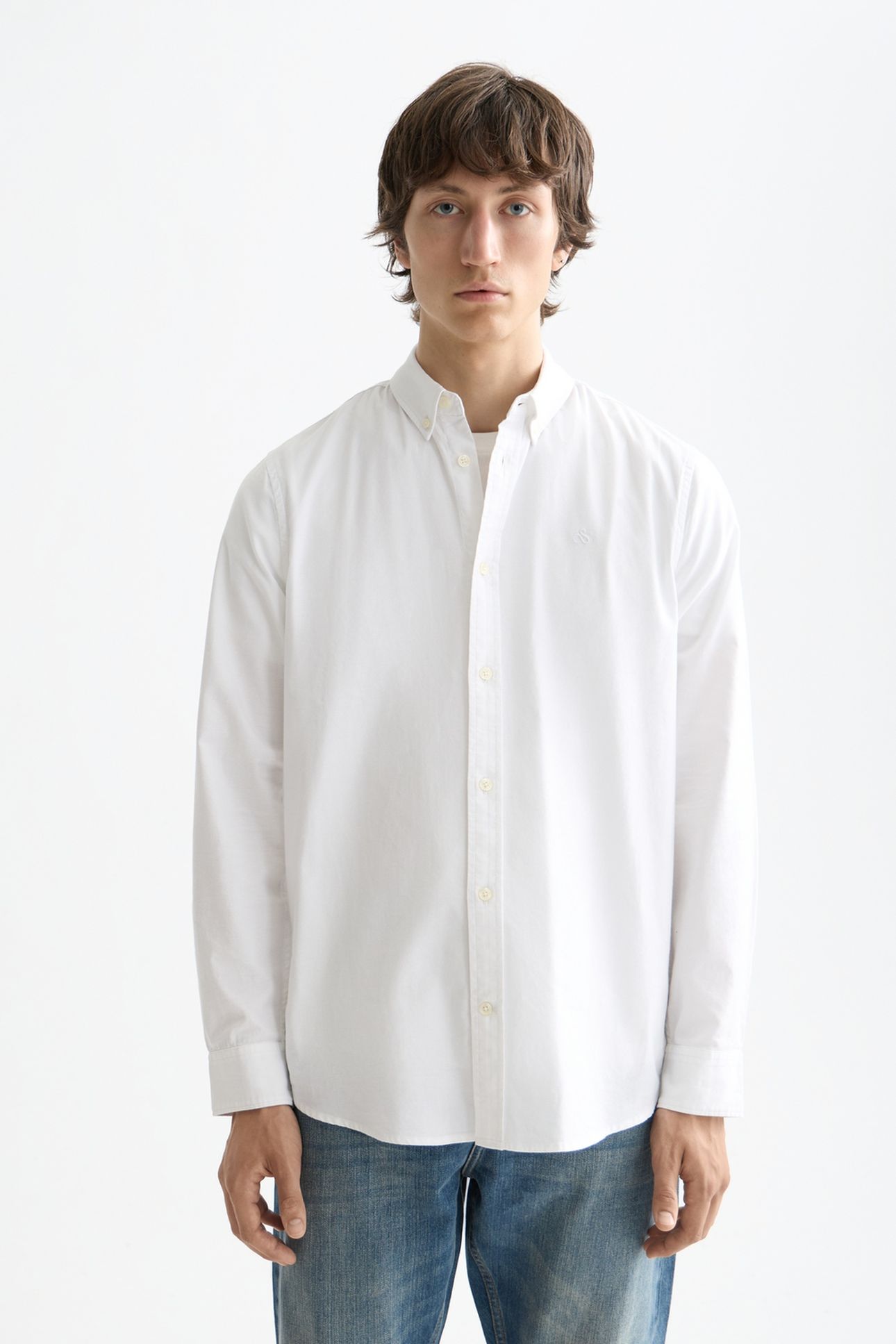 OXFORD SOLID REGULAR-FIT SHIRT WHITE TRADITIONAL 1