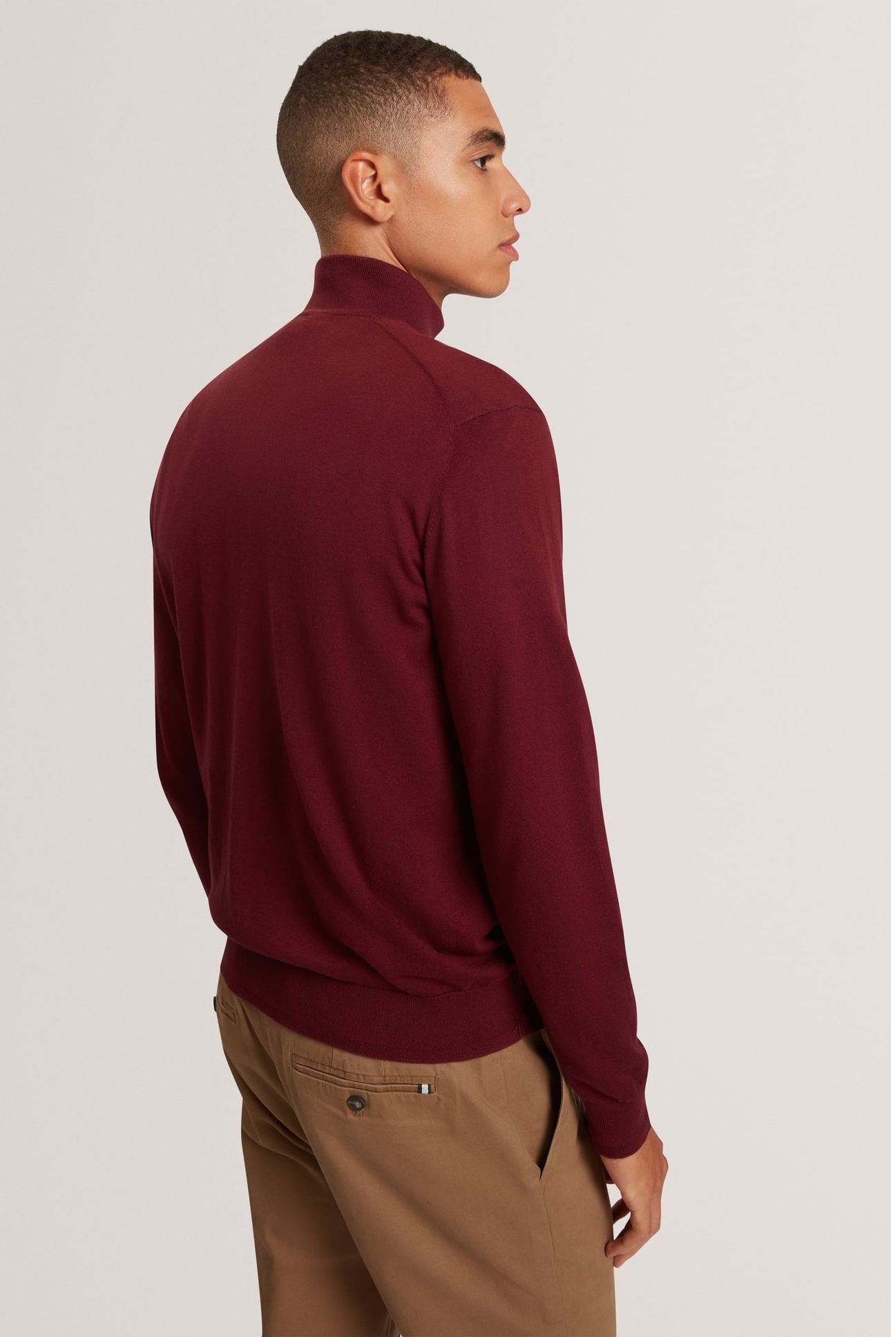 LS CORE HALF ZIP MAROON 2