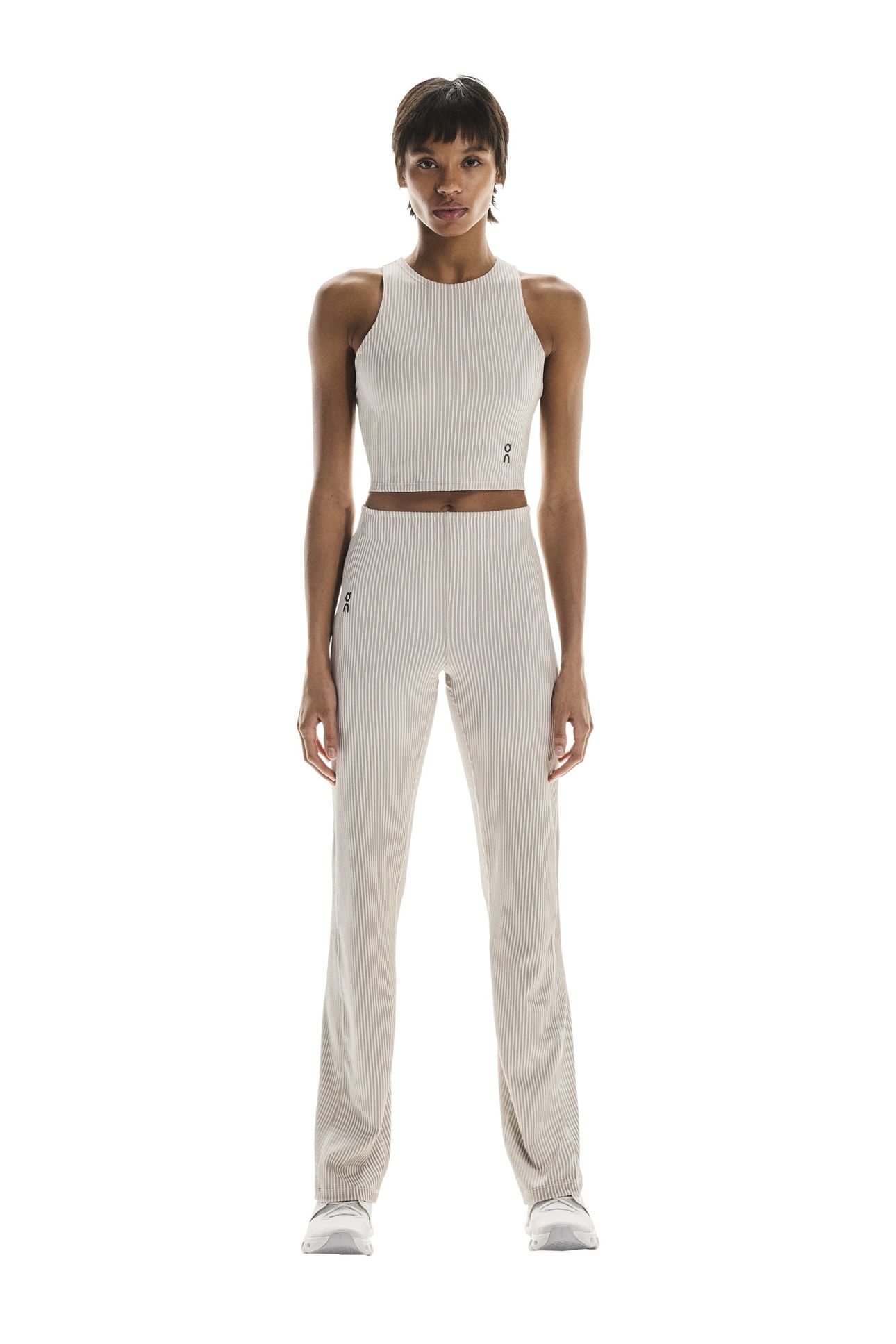 ALL-DAY RIBBED PANTS 1 DESERT | WHITE 1