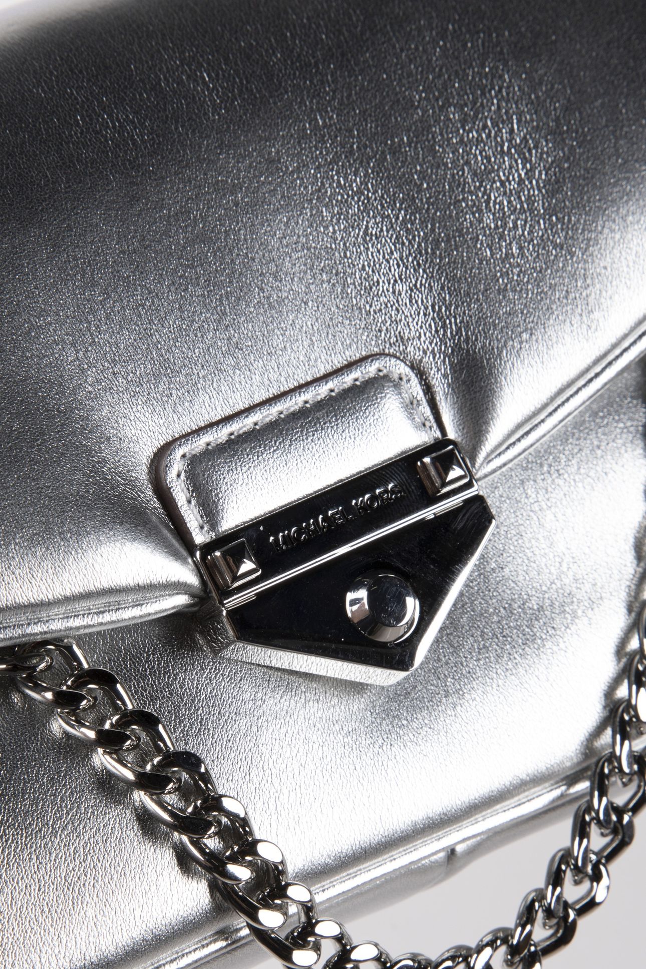 SMALL CONVERTIBLE POUCHETTE CROSSBODY SILVER 4