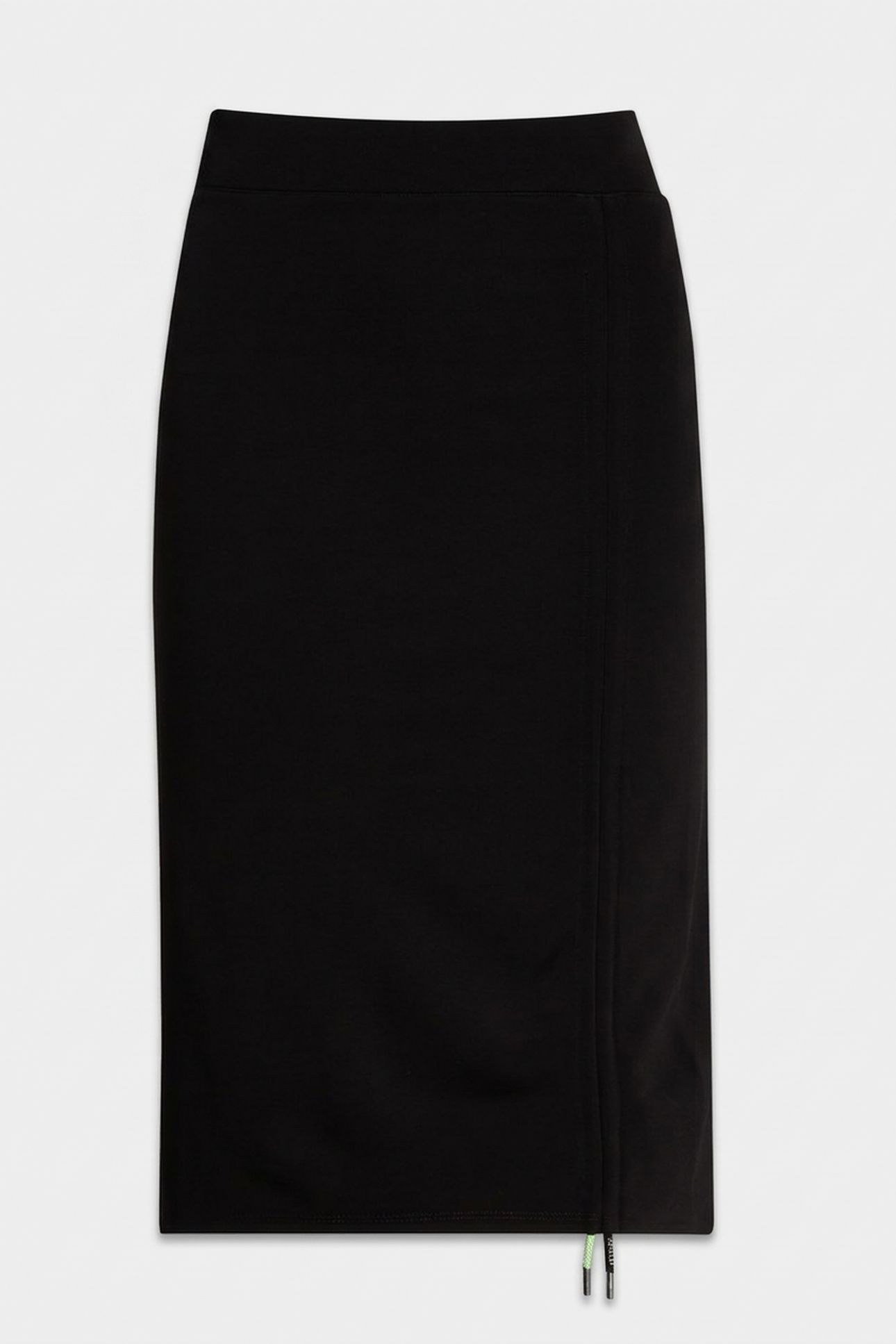 BRANDED CORD SKIRT BLACK 6