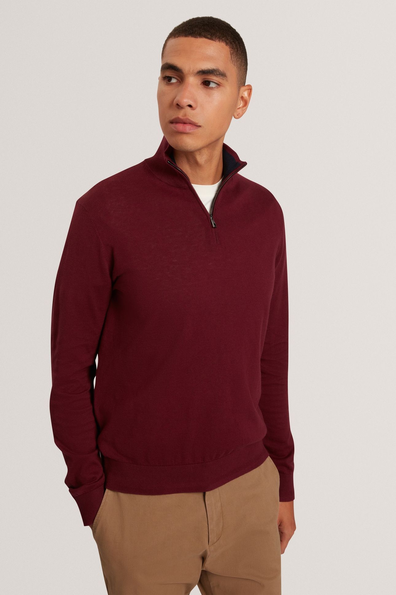 LS CORE HALF ZIP MAROON 1