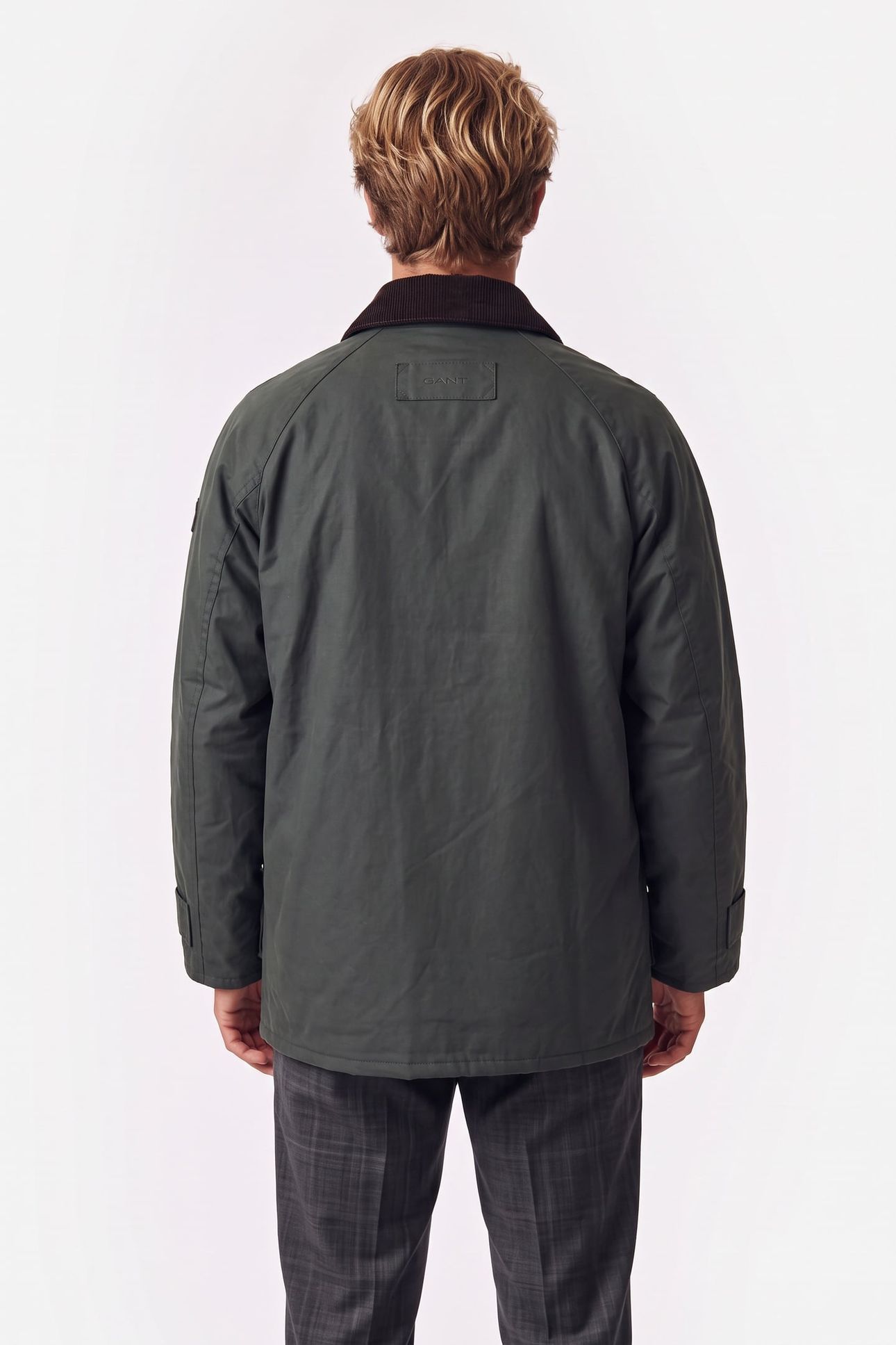 WAXED BARN JACKET WOODY GREEN 2