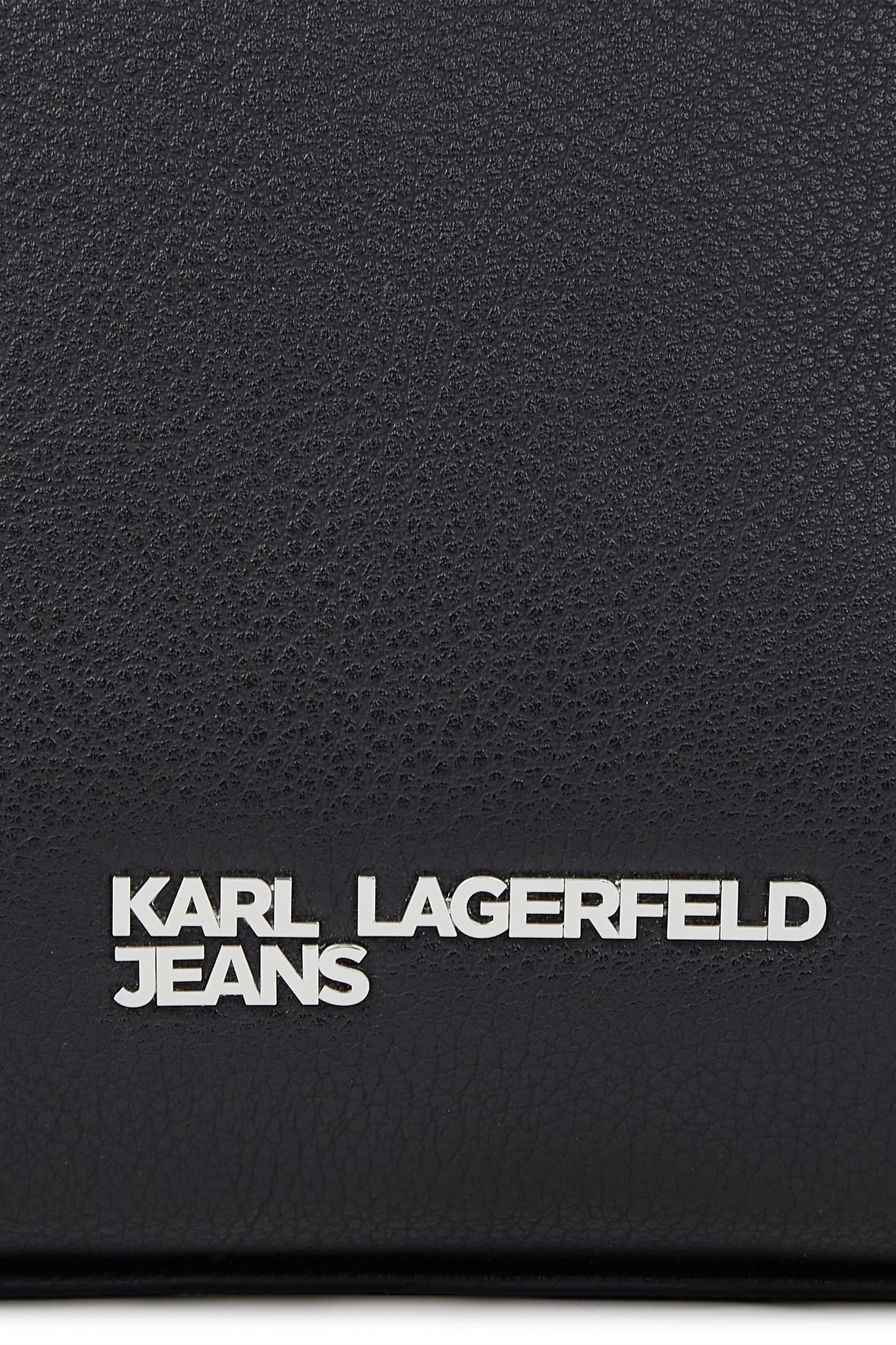 KLJ METAL LOGO MINI TOTE BLACK 5