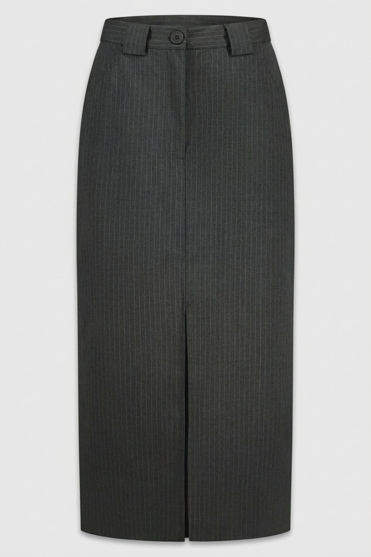RUTH PENCIL SKIRT DARK GREY STRIPE 5