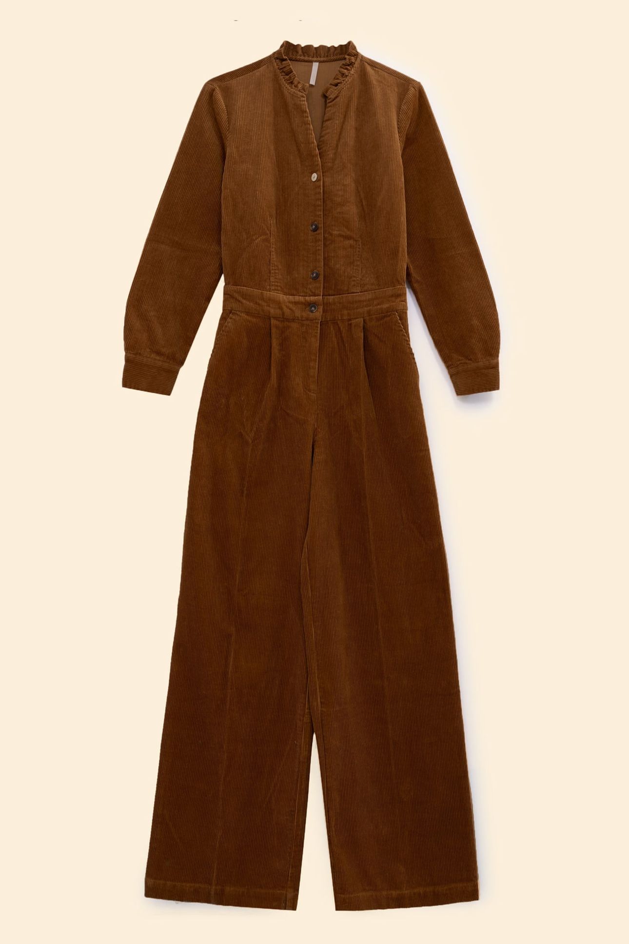 CAMEL CORDUROY JUMPSUIT 3