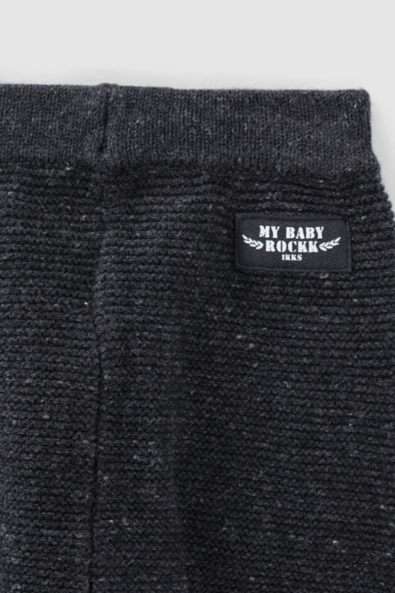 HEATHER GREY PANTS IN ORGANIC COTTON KNIT BABY 2