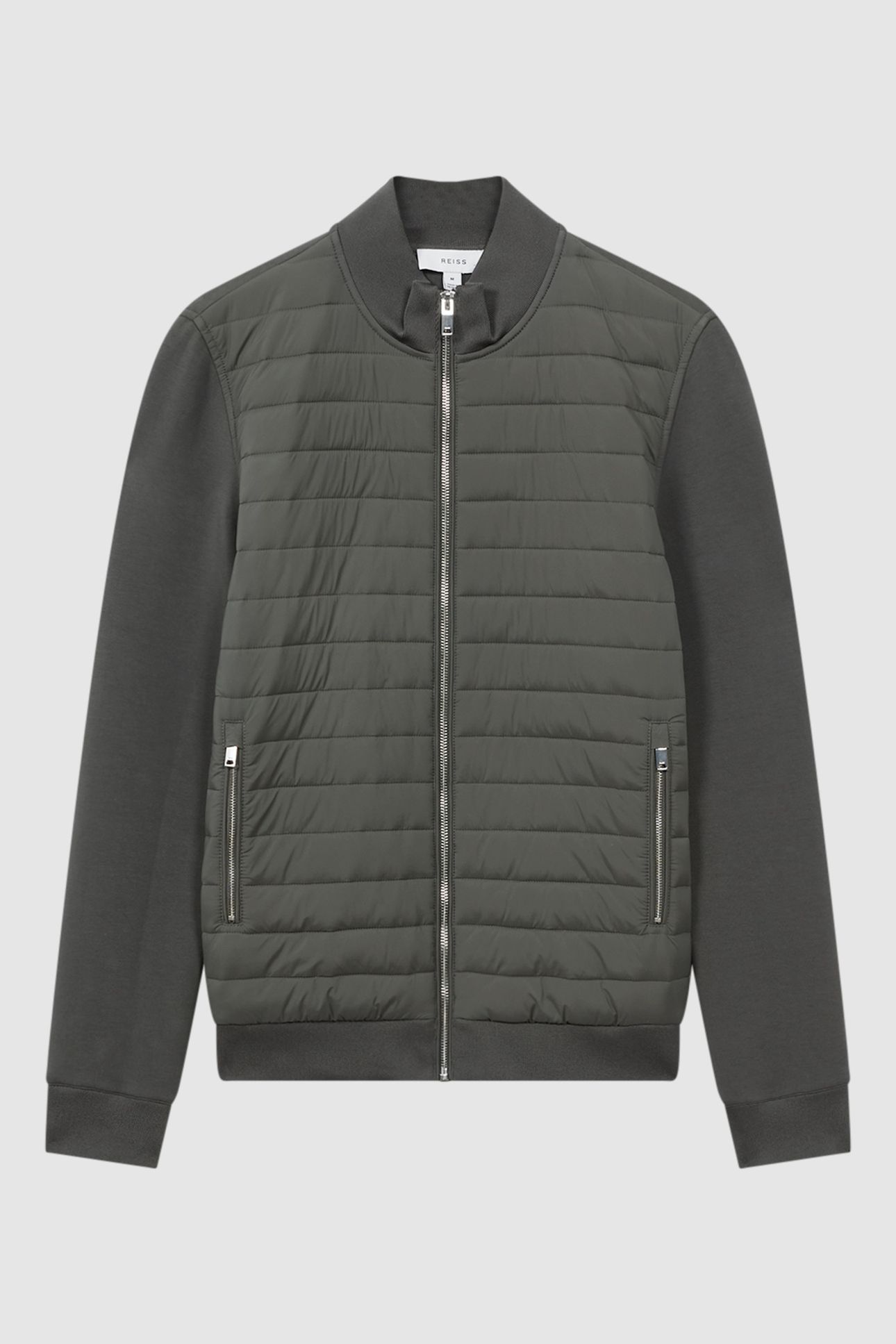 LS JERSEY QUILTED ZIP THROUGH HYBRID SAGE GREEN 4