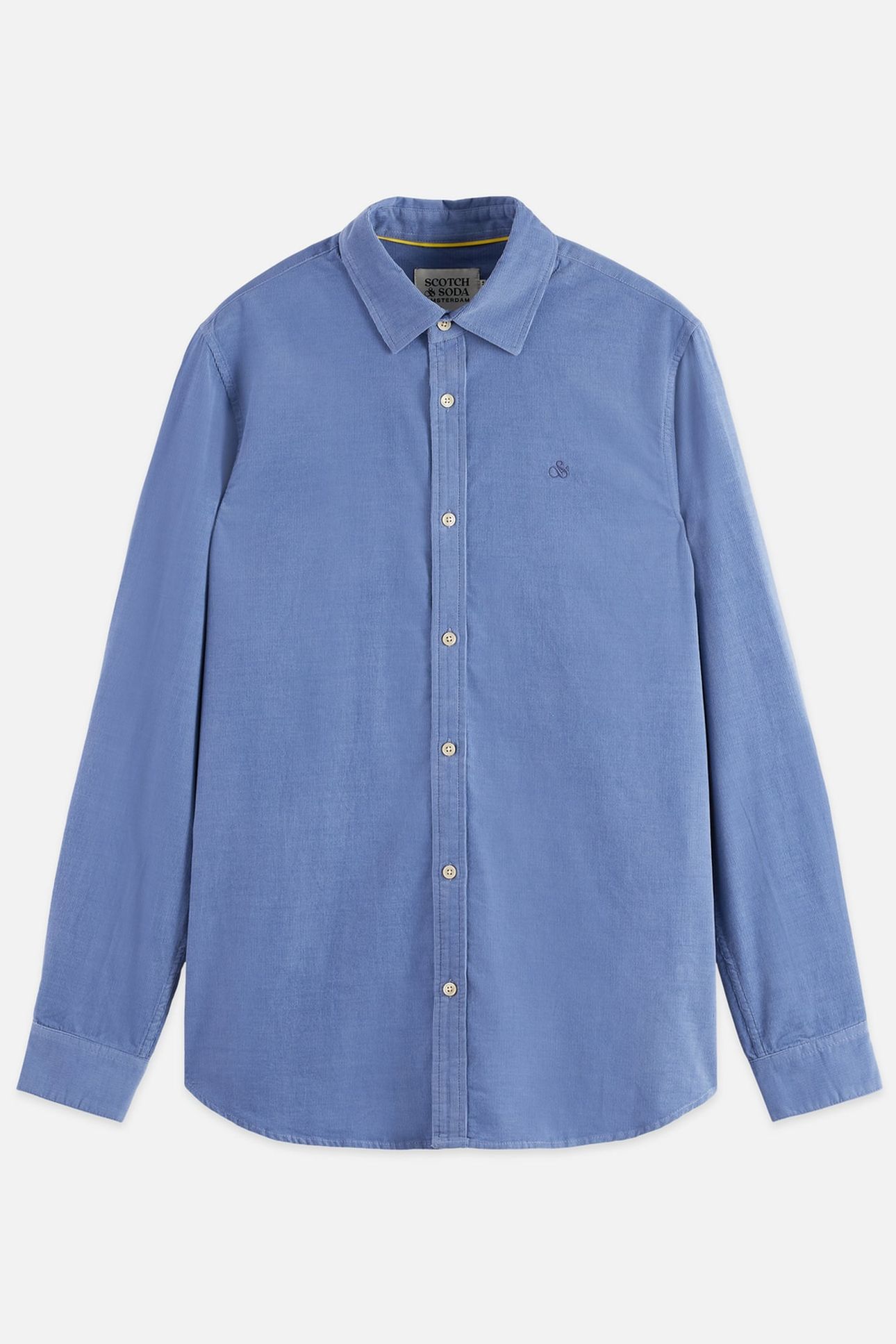 LIGHTWEIGHT CORDUROY REGULAR-FIT SHIRT NAVY 4