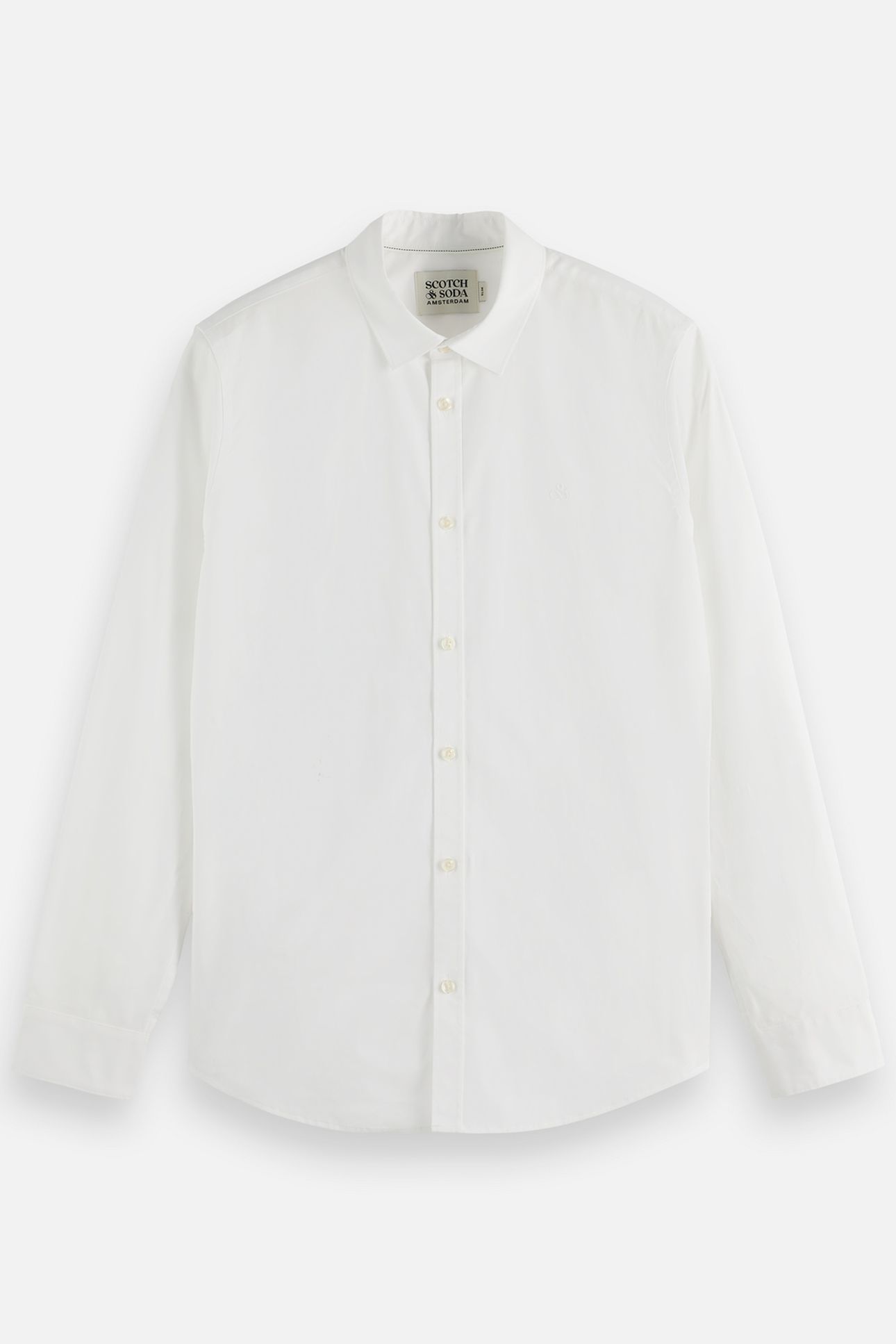 COTTON POPLIN SLIM-FIT SHIRT WHITE/PASTEL 4