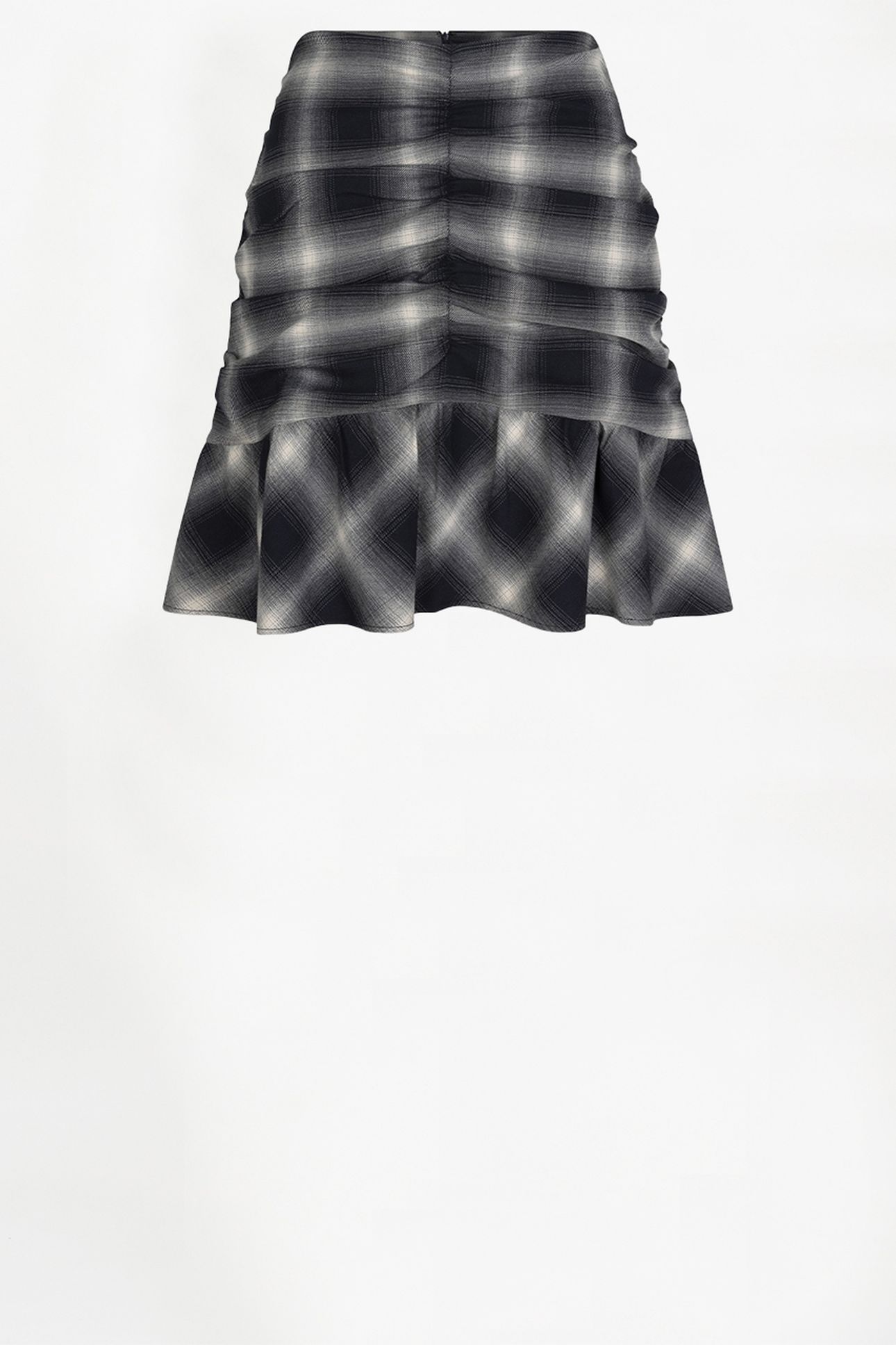 KRISSY CHECK SKIRT NOCTURNAL BLUE 3