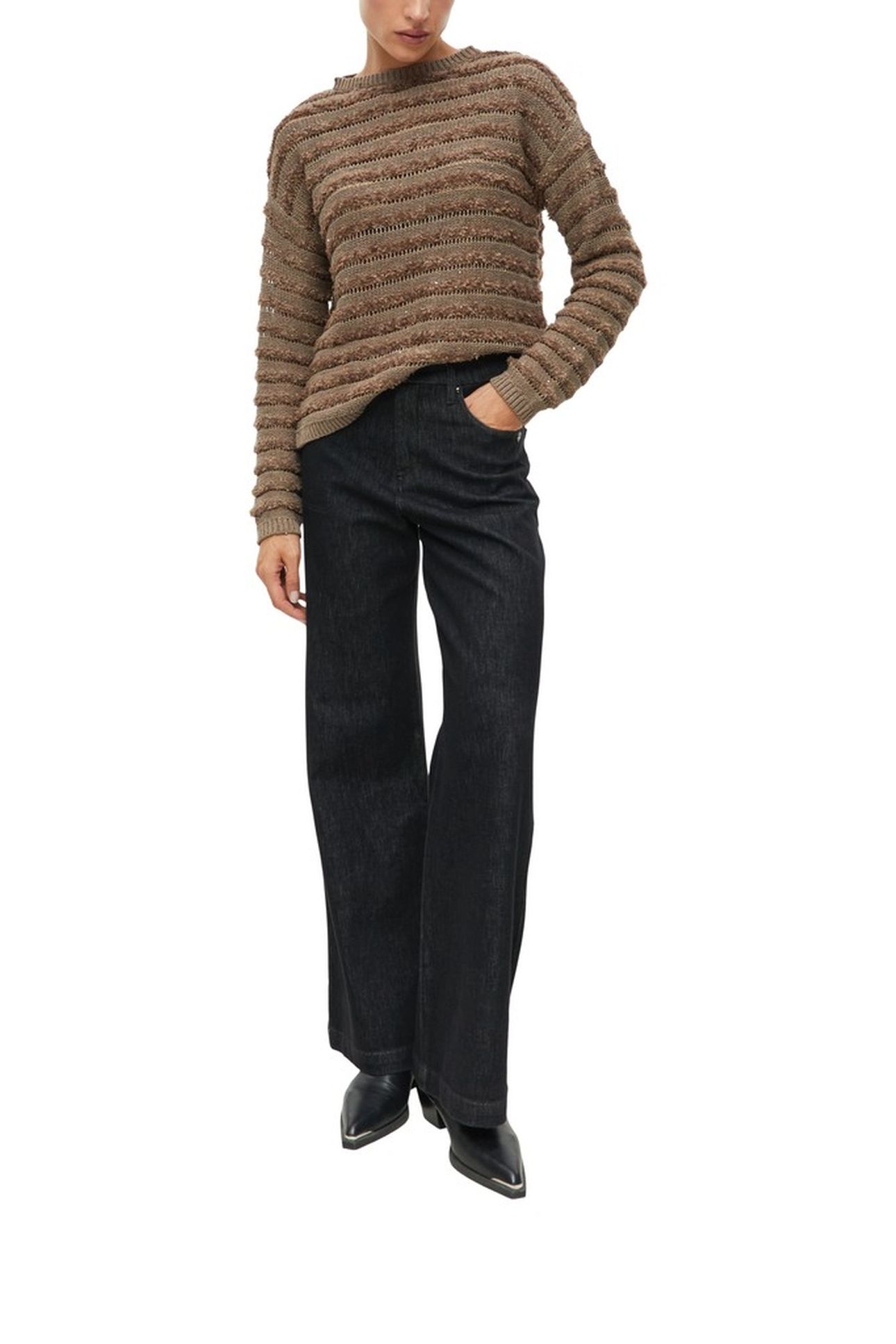 S.OLIVER PULLOVERS BROWN 2