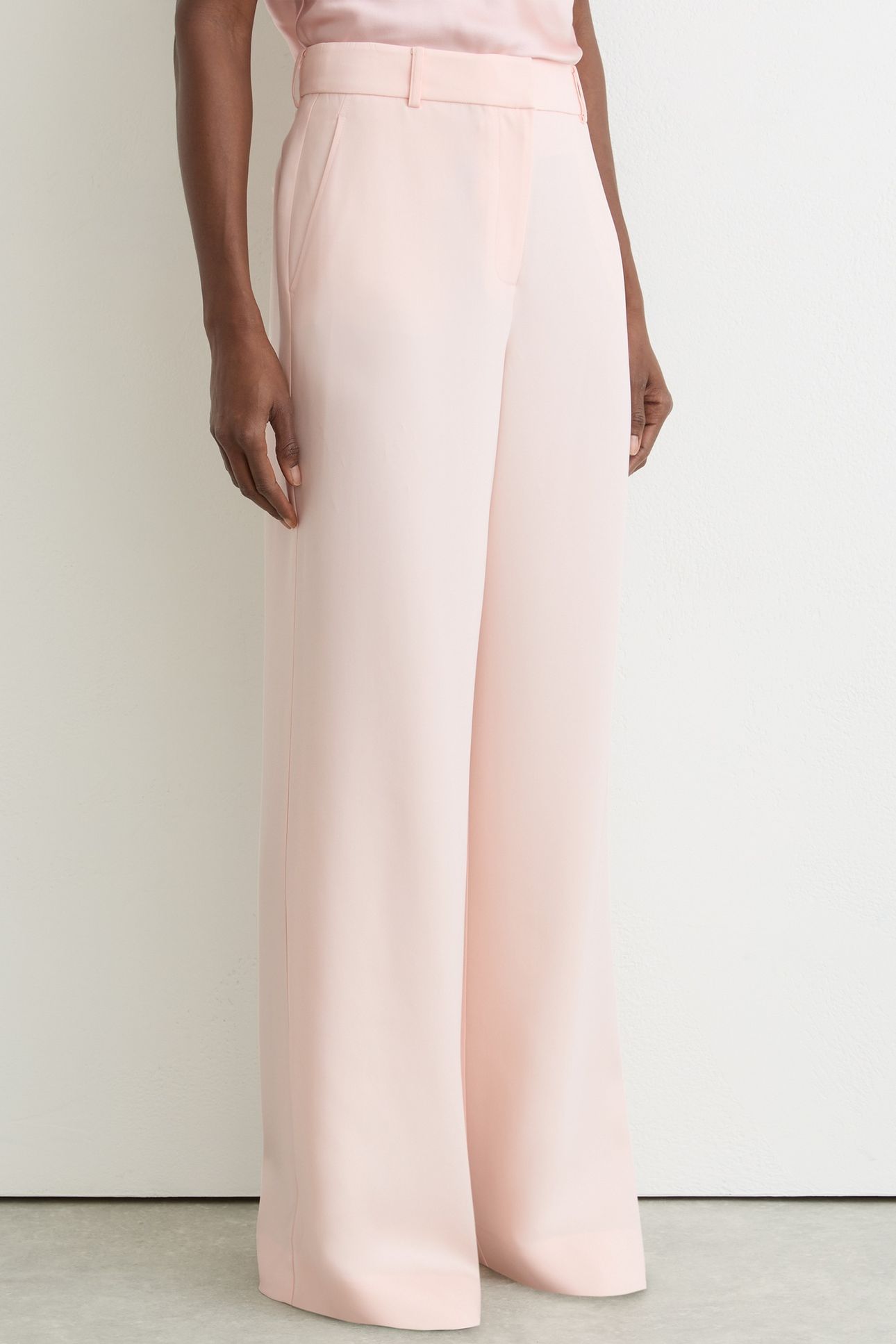 WIDE LEG OCCASION TROUSER PALE PINK 2