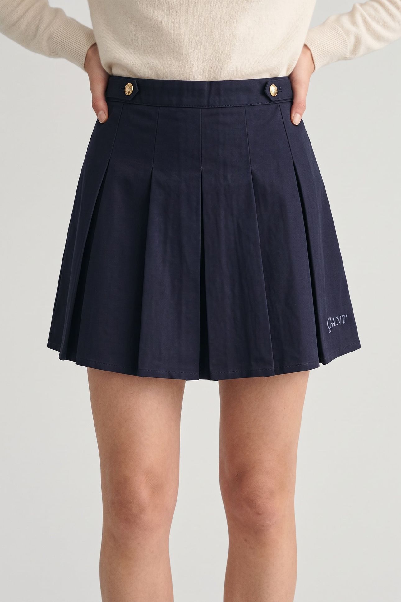 TEEN GIRLS GANT PLEATED SKIRT EVENING BLUE 1