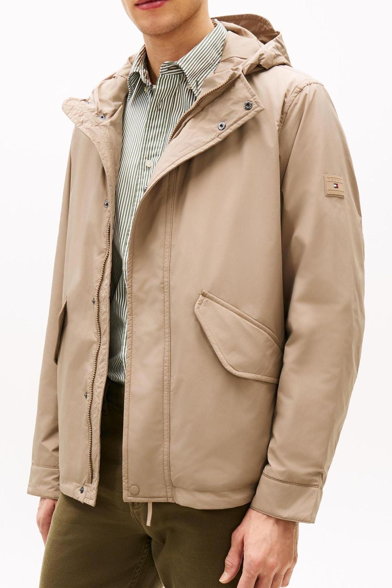 LW PACKABLE HOODED JACKET COASTAL TAUPE 3