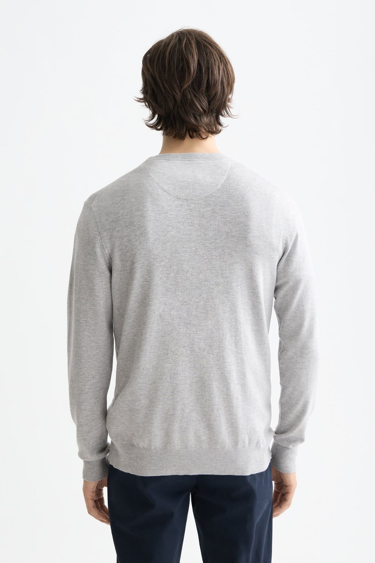 ECOVERO REGULAR-FIT PULLOVER LIGHT PASTEL GREY 2