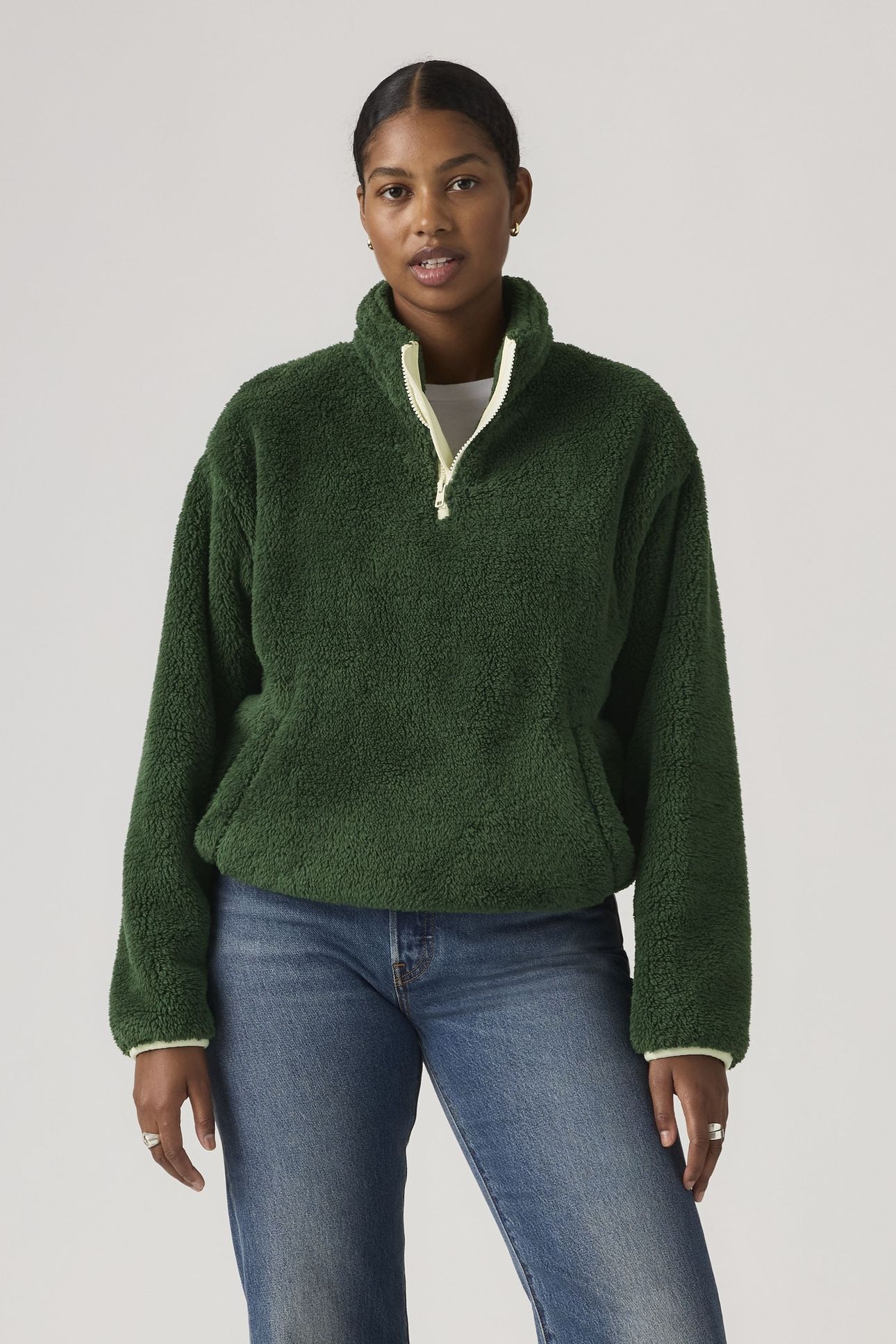 GEMMA SHERPA 1/4 ZIP SWEATSHIRT 2