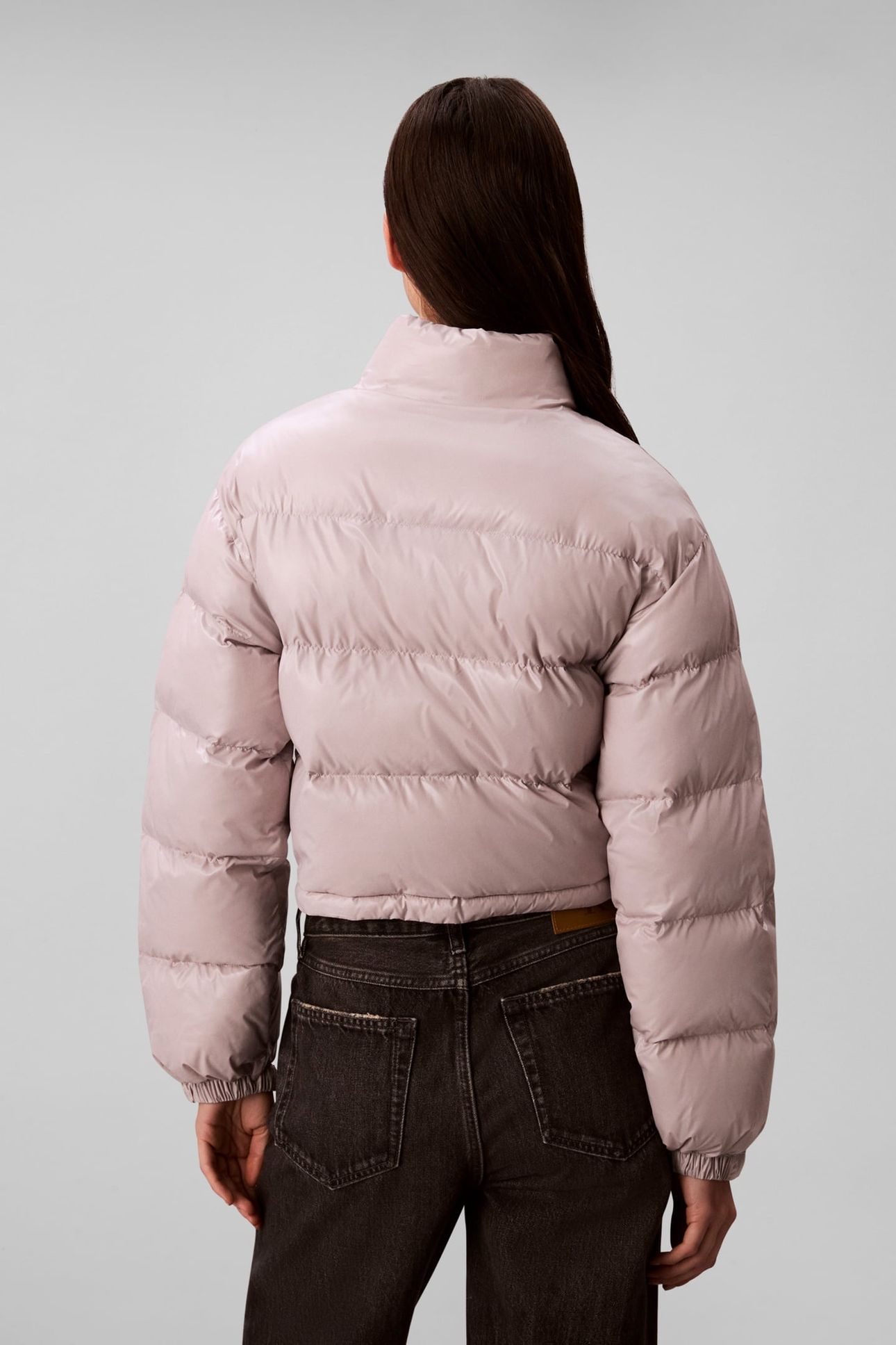 SHINE CROP PUFFER JACKET GULL GRAY 4