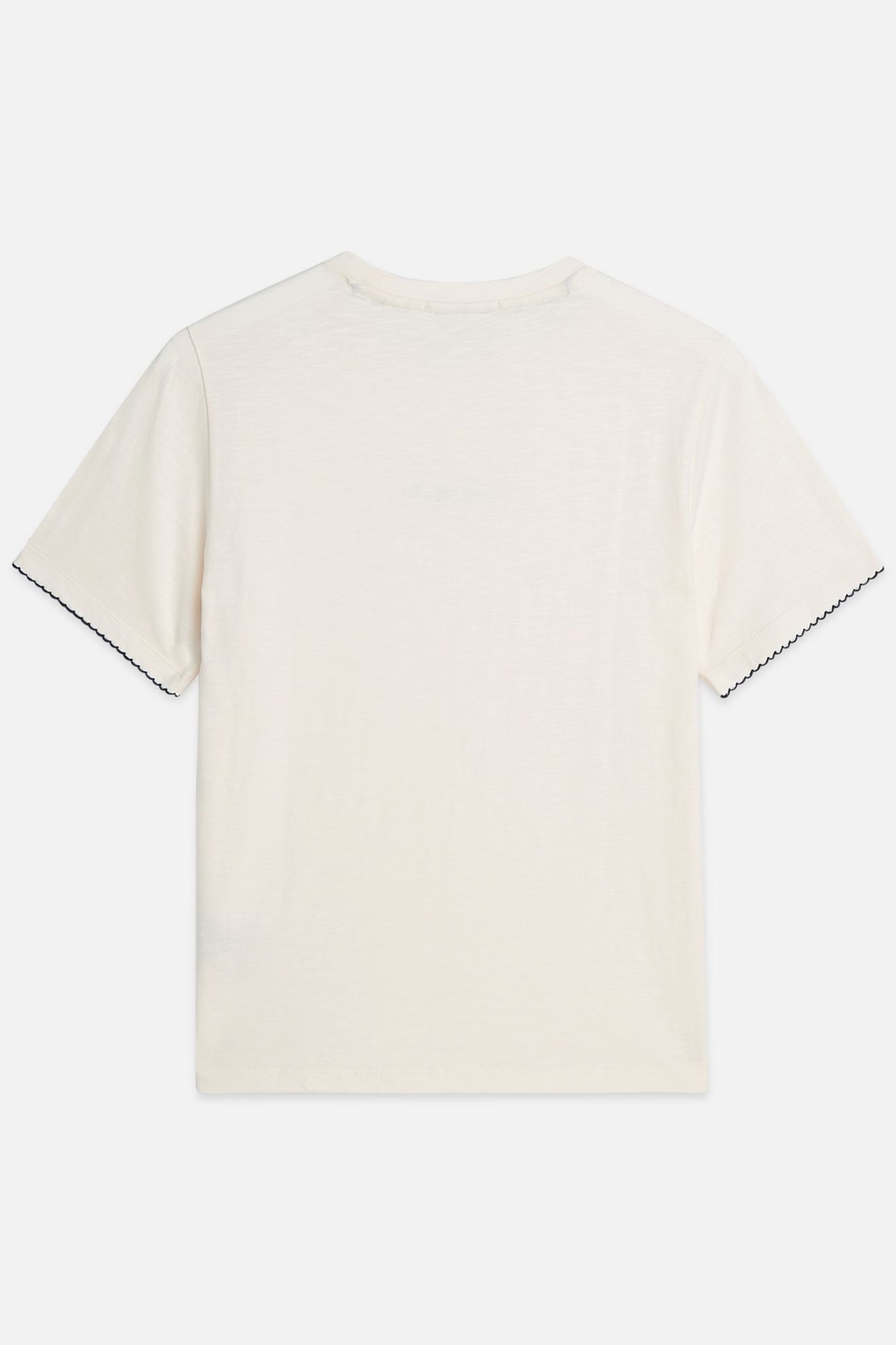 EMBROIDERED SLUB REGULAR-FIT T-SHIRT EGGNOG 5