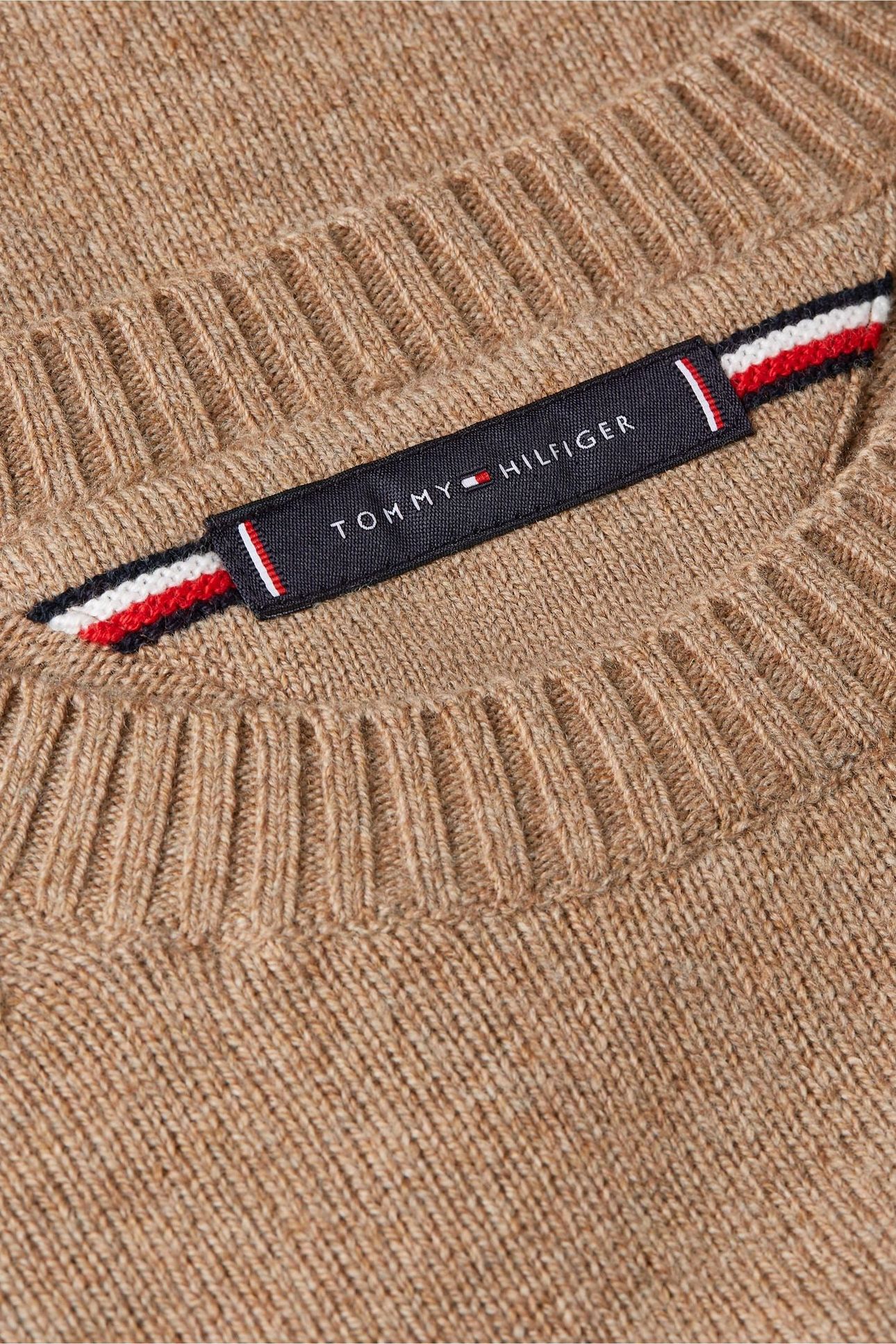 LAMBSWOOL CREW NECK SAFARI CANVAS HEATHER 9